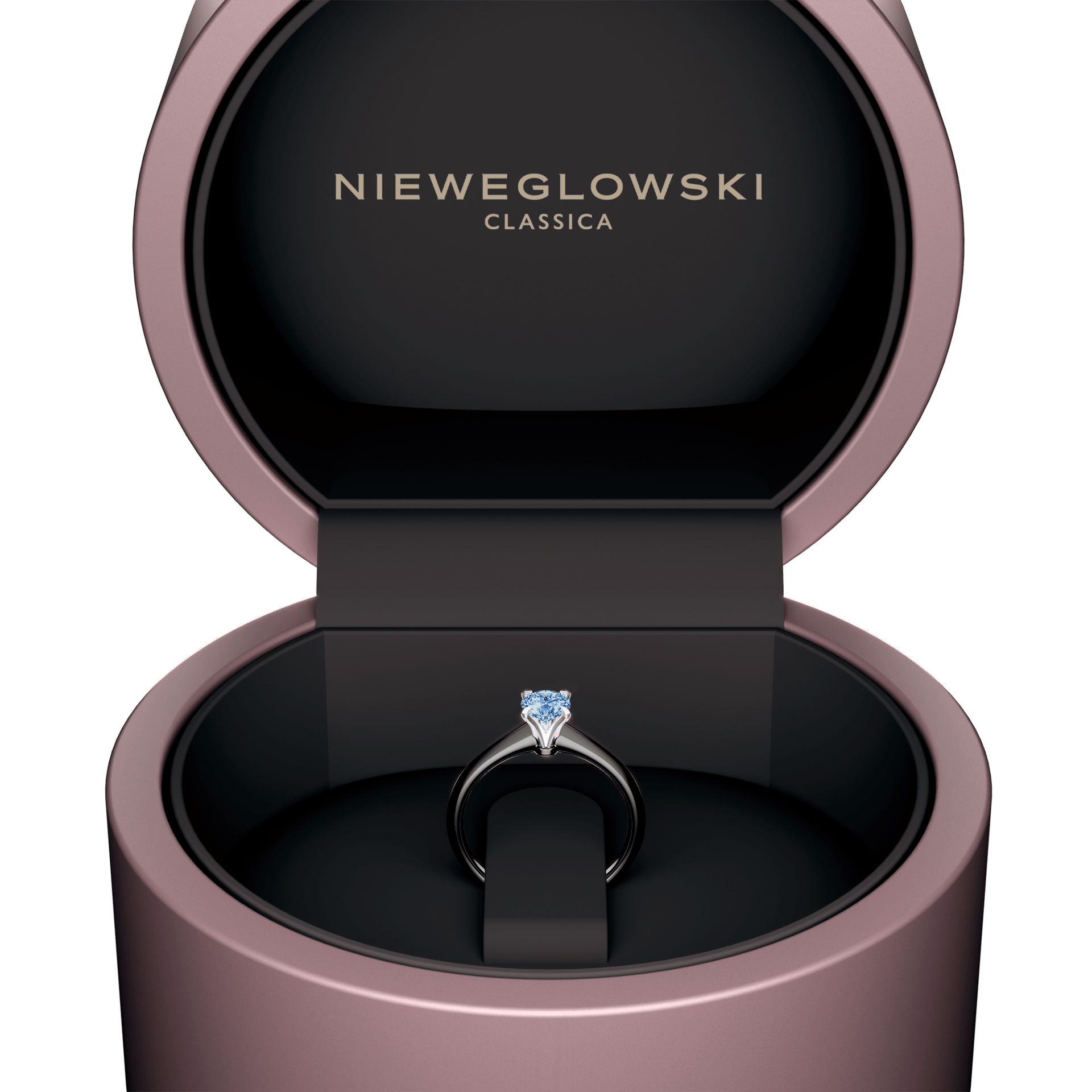 Pierscionek zareczynowy my angel czarne zloto diament lab niebieski 0 50ct 5