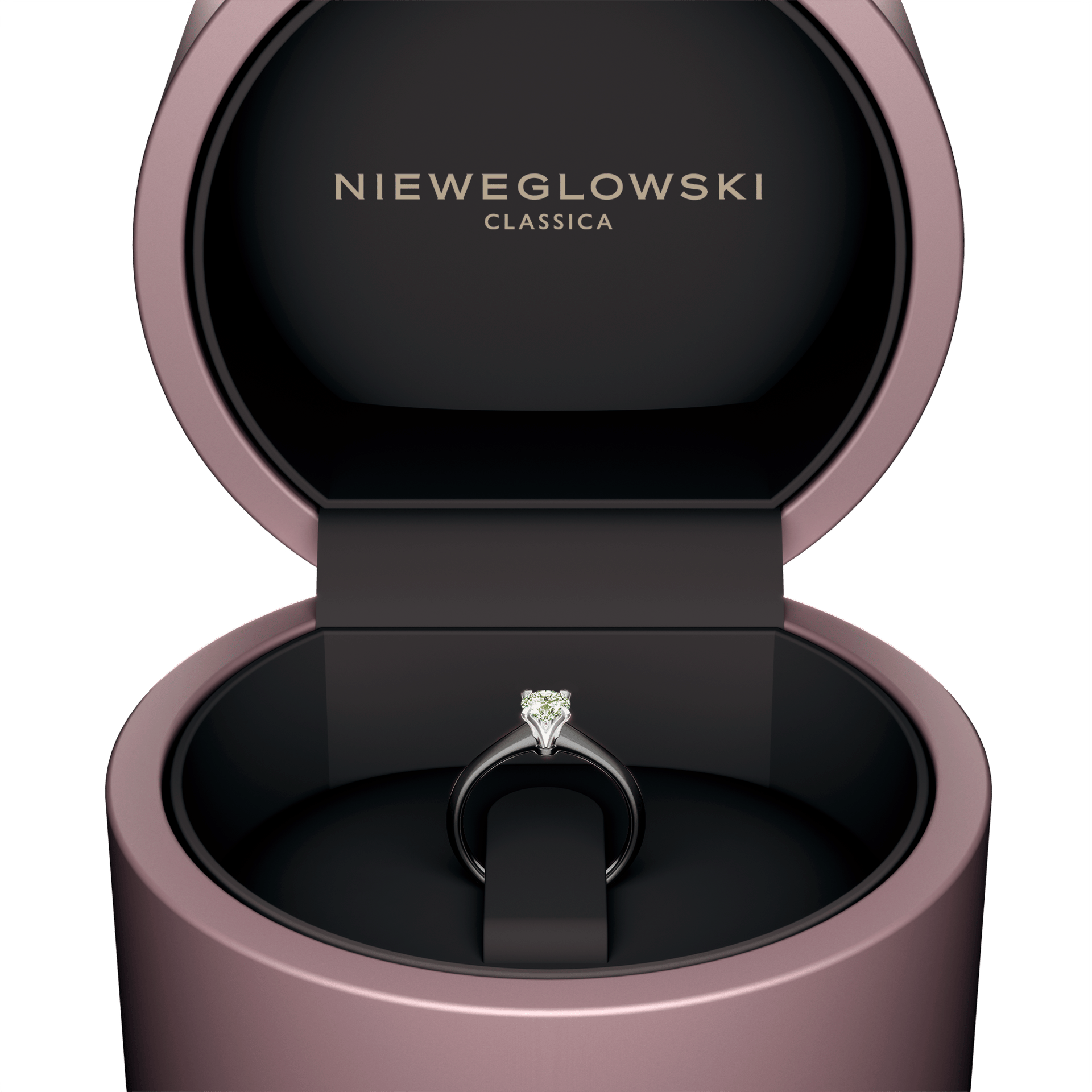 Pierscionek zareczynowy my angel czarne zloto diament lab zielony jasny 0 50ct 5