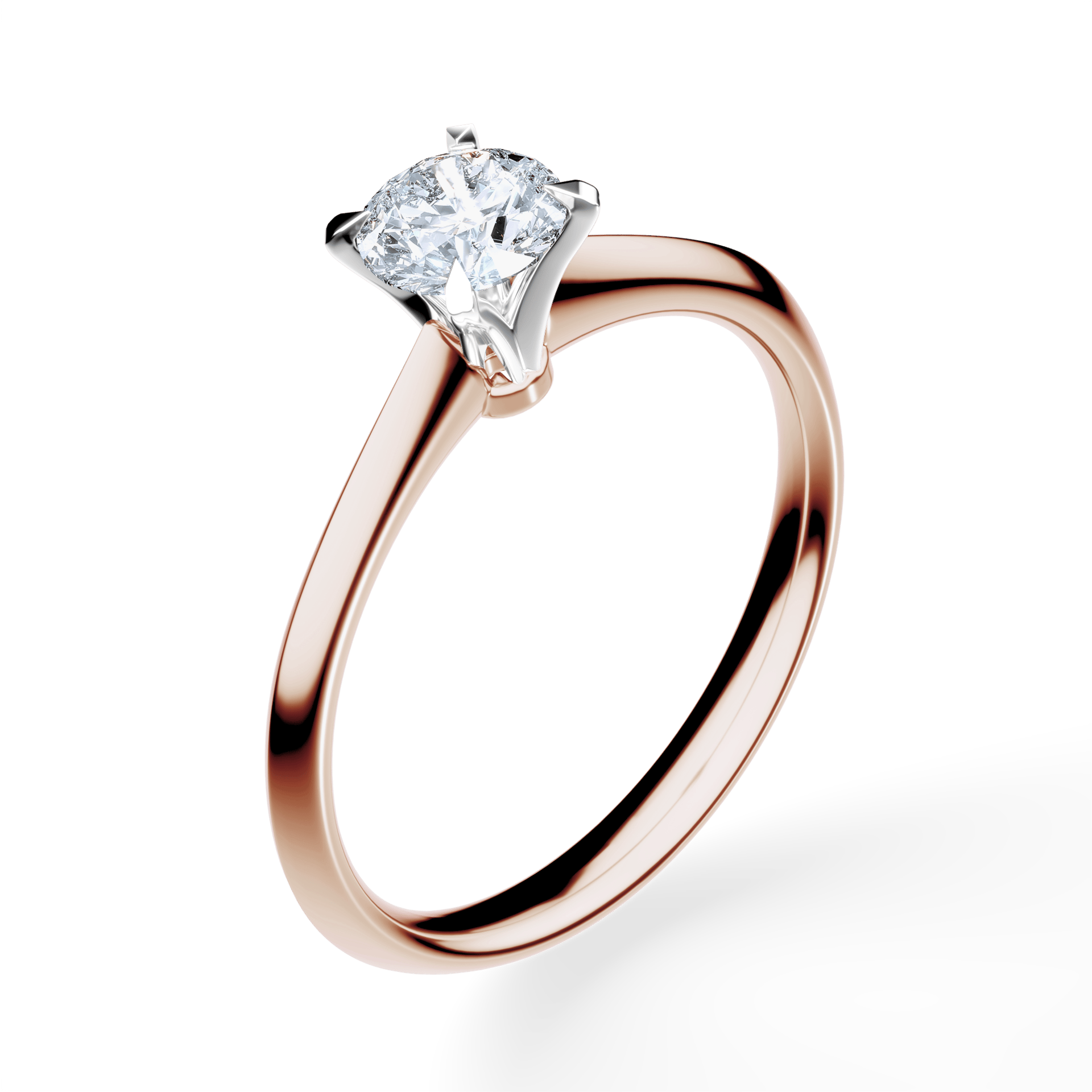 Pierścionek zaręczynowy My Angel z różowego złota z diamentem naturalnym 0,50ct