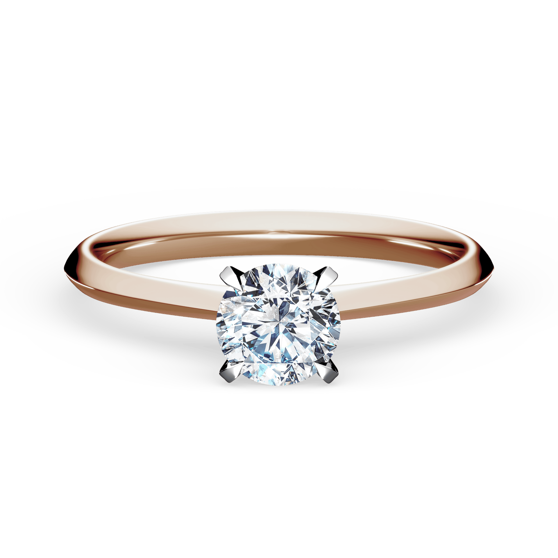 Pierścionek zaręczynowy My Angel z różowego złota z diamentem naturalnym 0,50ct