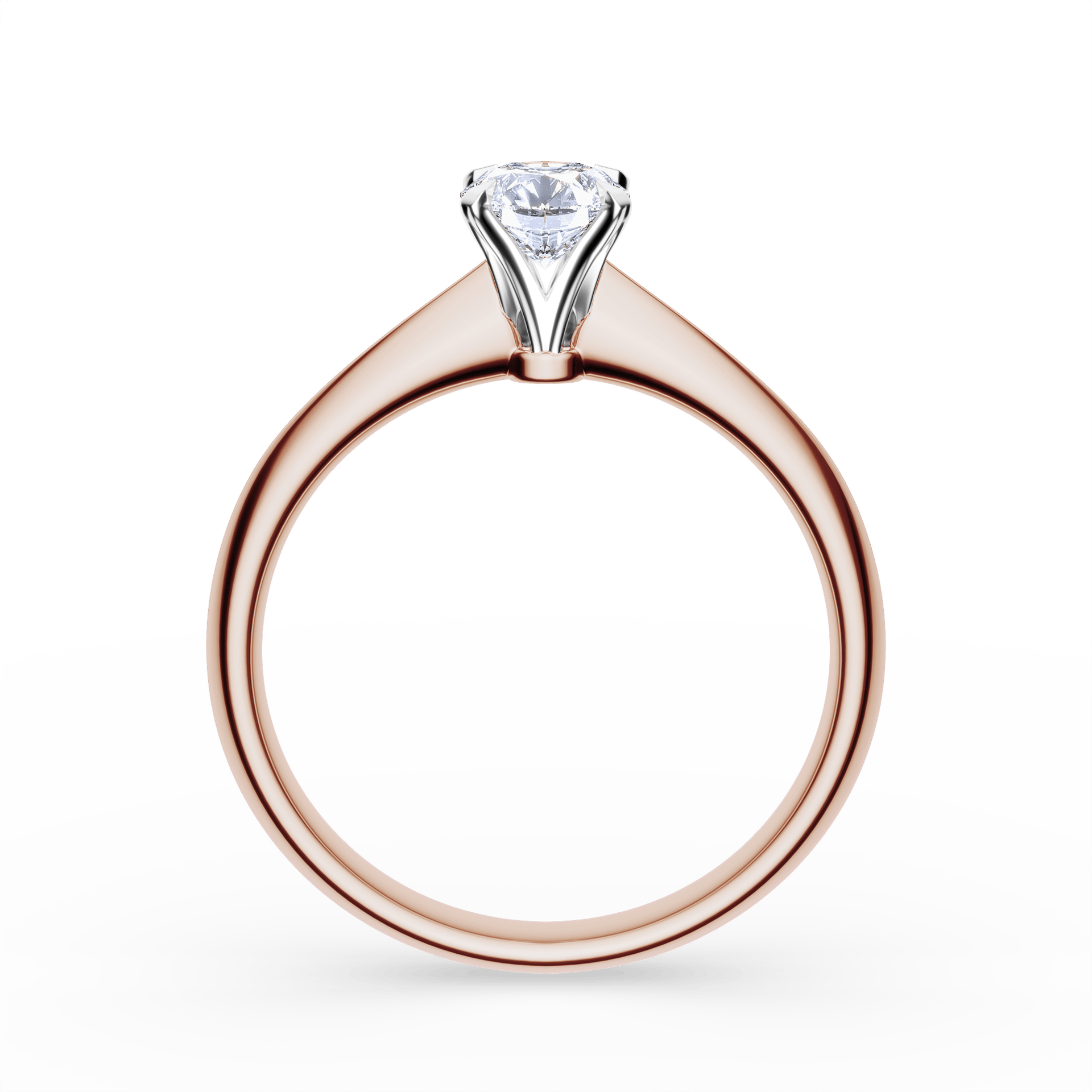 Pierścionek zaręczynowy My Angel z różowego złota z diamentem naturalnym 0,50ct