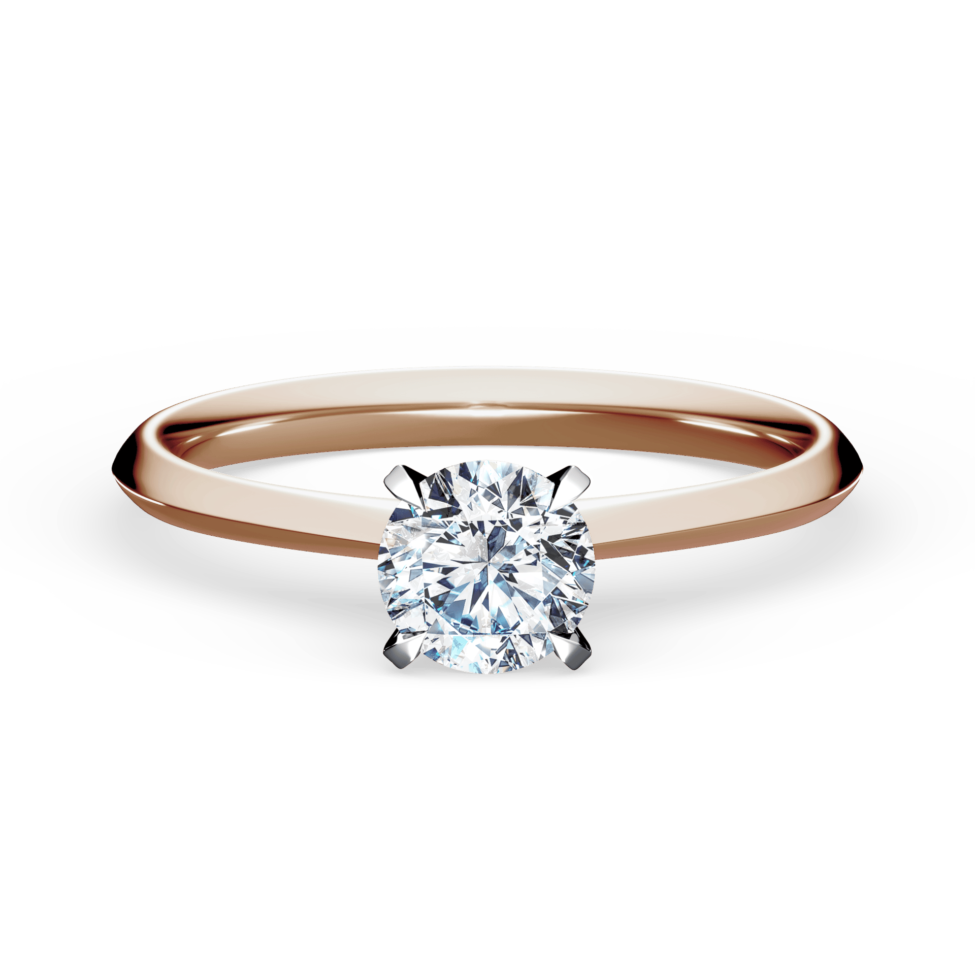 Pierścionek zaręczynowy My Angel z różowego złota z diamentem laboratoryjnym 0,50ct