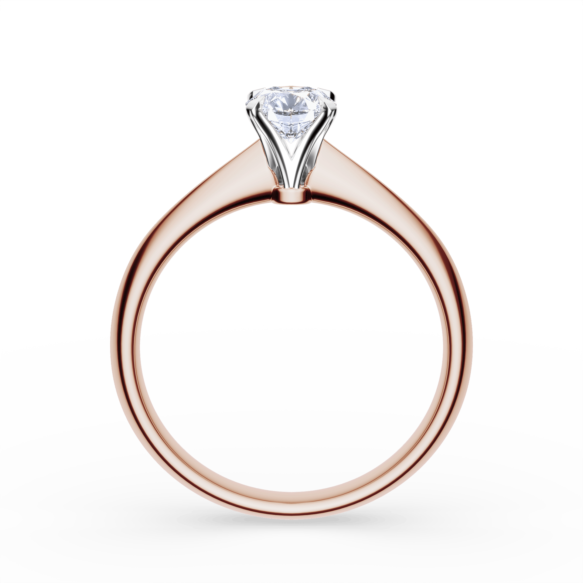 Pierścionek zaręczynowy My Angel z różowego złota z diamentem laboratoryjnym 0,50ct