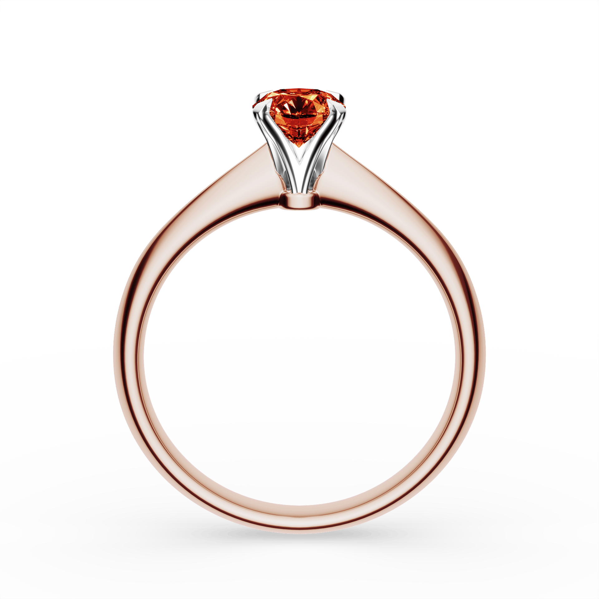 Pierścionek zaręczynowy My Angel z różowego złota z czerwonym diamentem laboratoryjnym 0,50ct