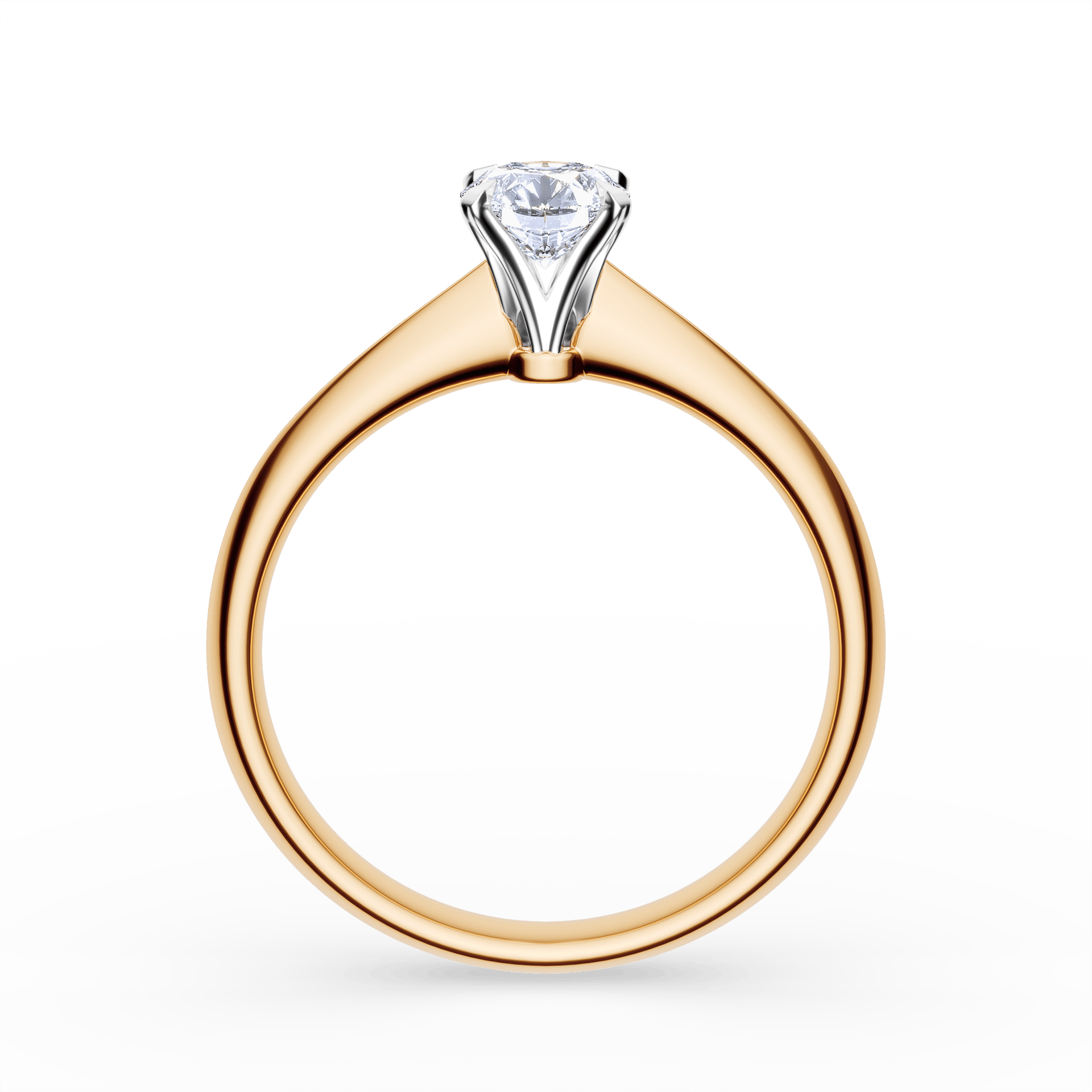 Pierścionek zaręczynowy My Angel z żółtego złota z diamentem naturalnym 0,50ct