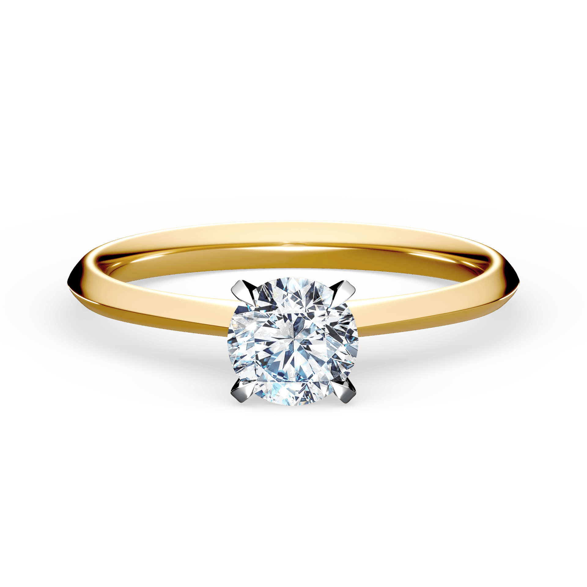 Pierścionek zaręczynowy My Angel z żółtego złota z diamentem laboratoryjnym 0,50ct