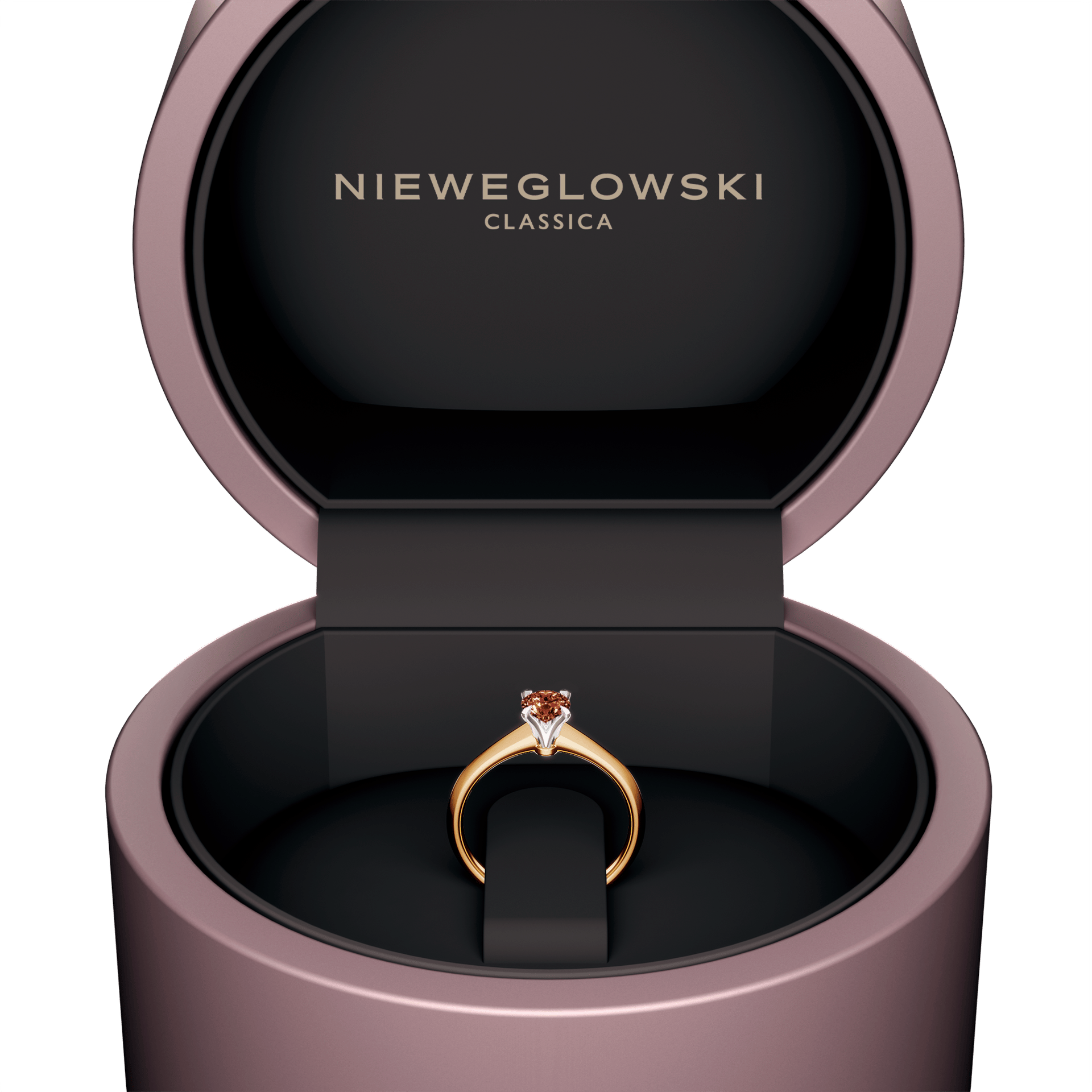 Pierscionek zareczynowy my angel zolte zloto diament lab czerwony 0 50ct 5