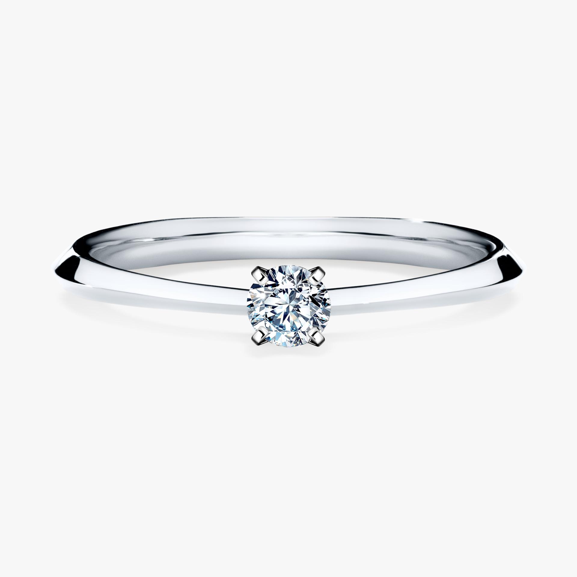 Pierscionek zareczynowy z diamentem 010 CT z bialego zlota my angel 01