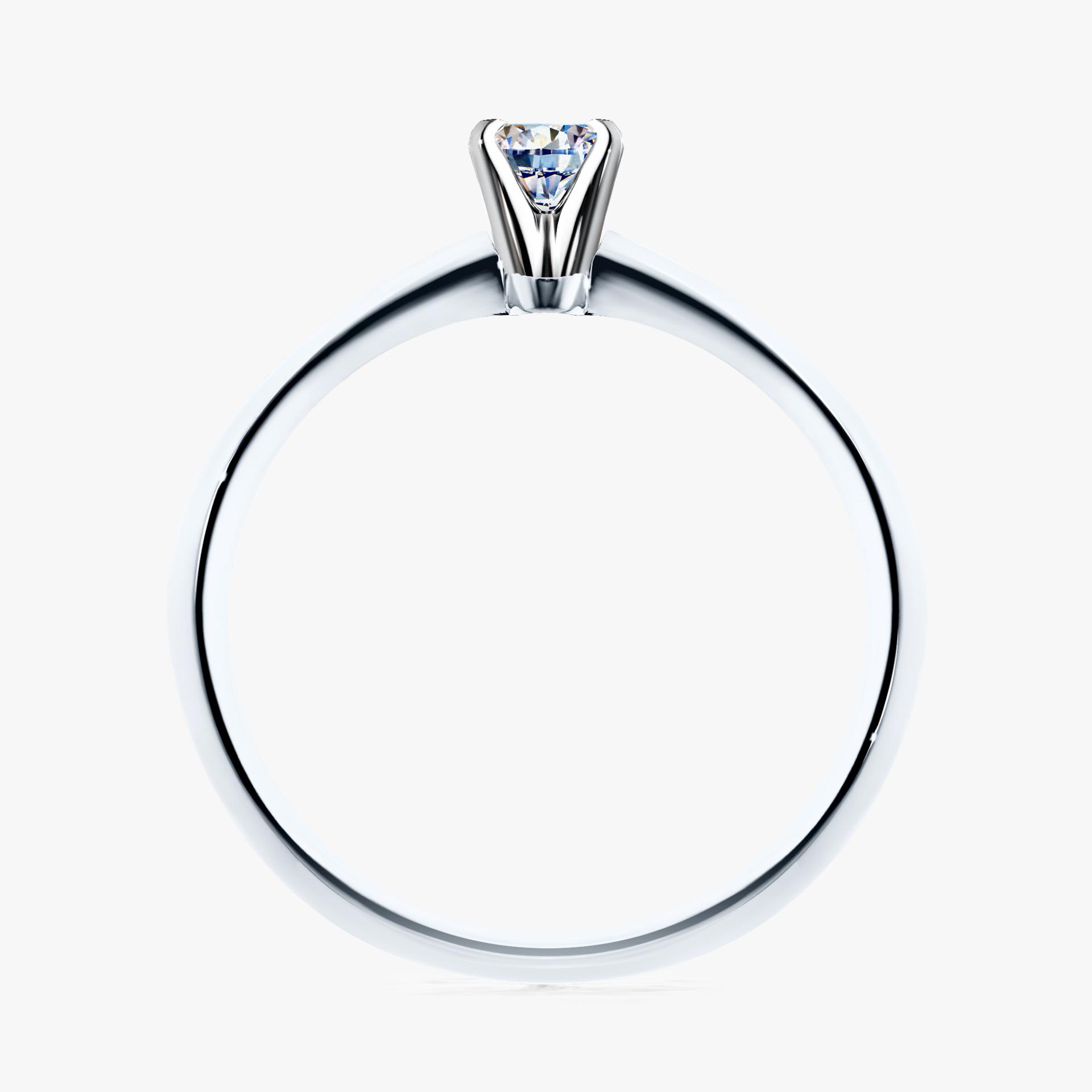 Pierscionek zareczynowy z diamentem 010 CT z bialego zlota my angel 02