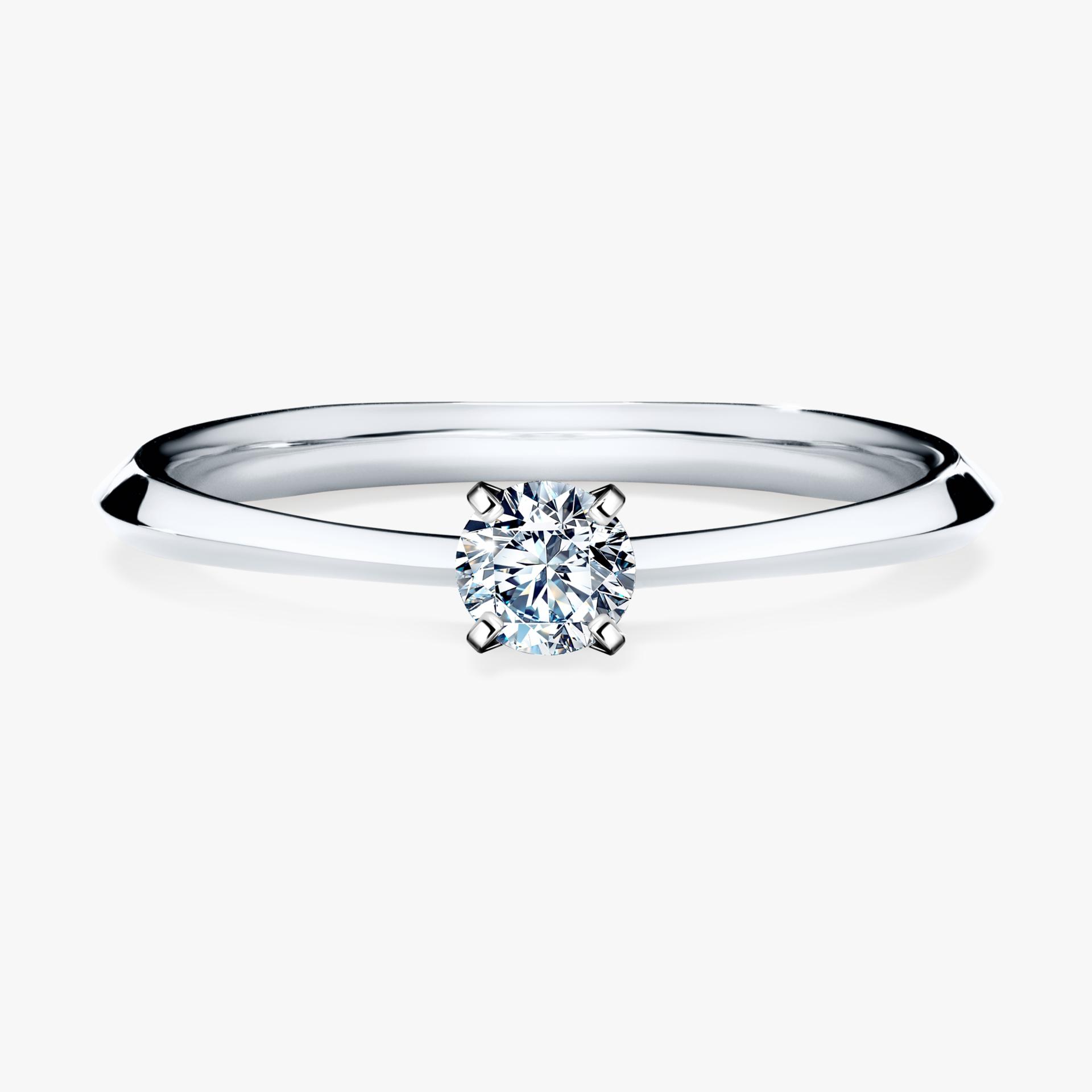 Pierscionek zareczynowy z diamentem 017 CT z bialego zlota my angel 01