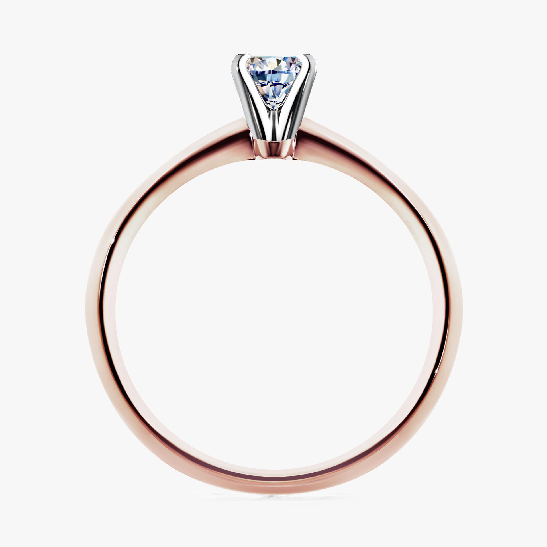 Pierscionek zareczynowy z diamentem 017 CT z rozowego zlota my angel 02