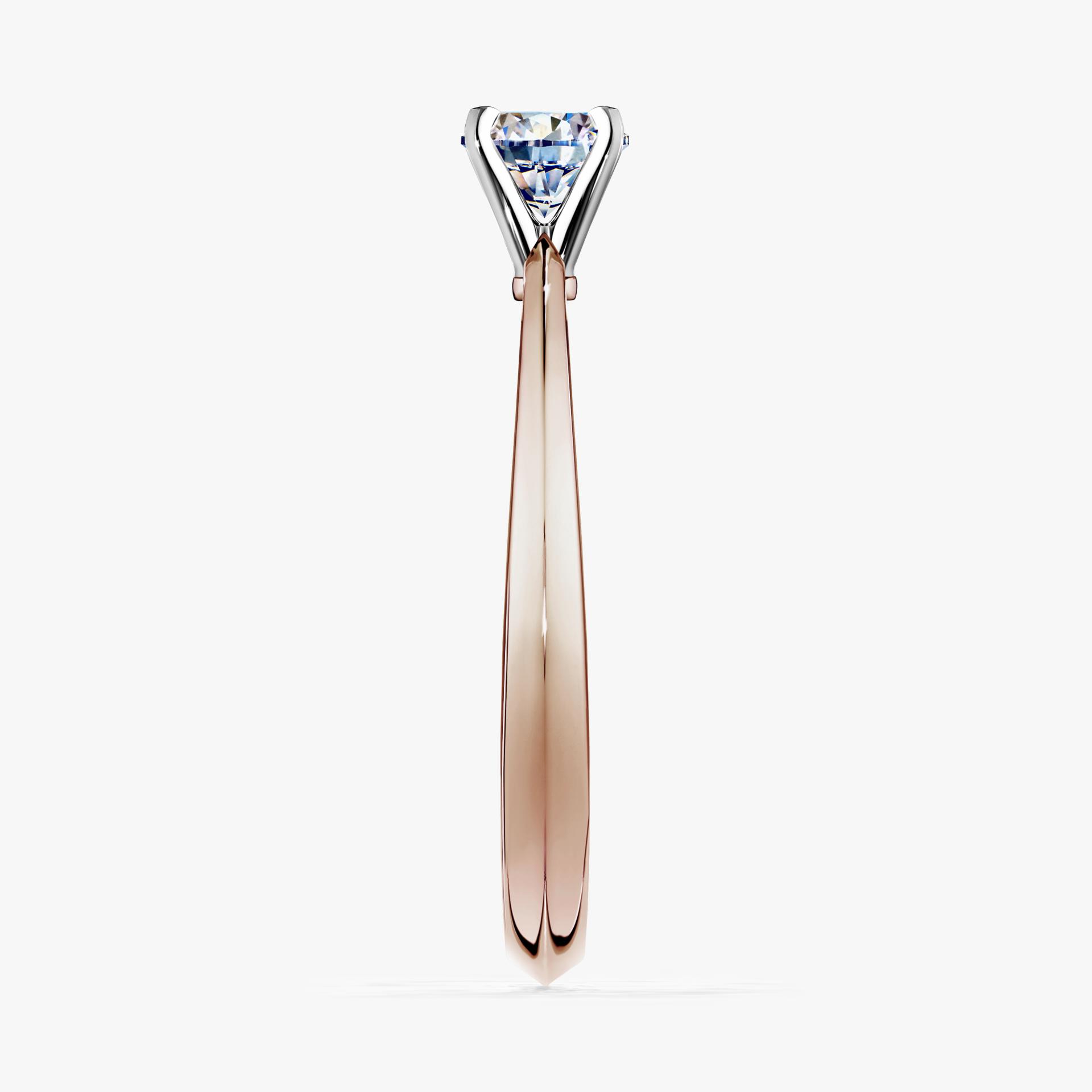 Pierscionek zareczynowy z diamentem 017 CT z rozowego zlota my angel 03