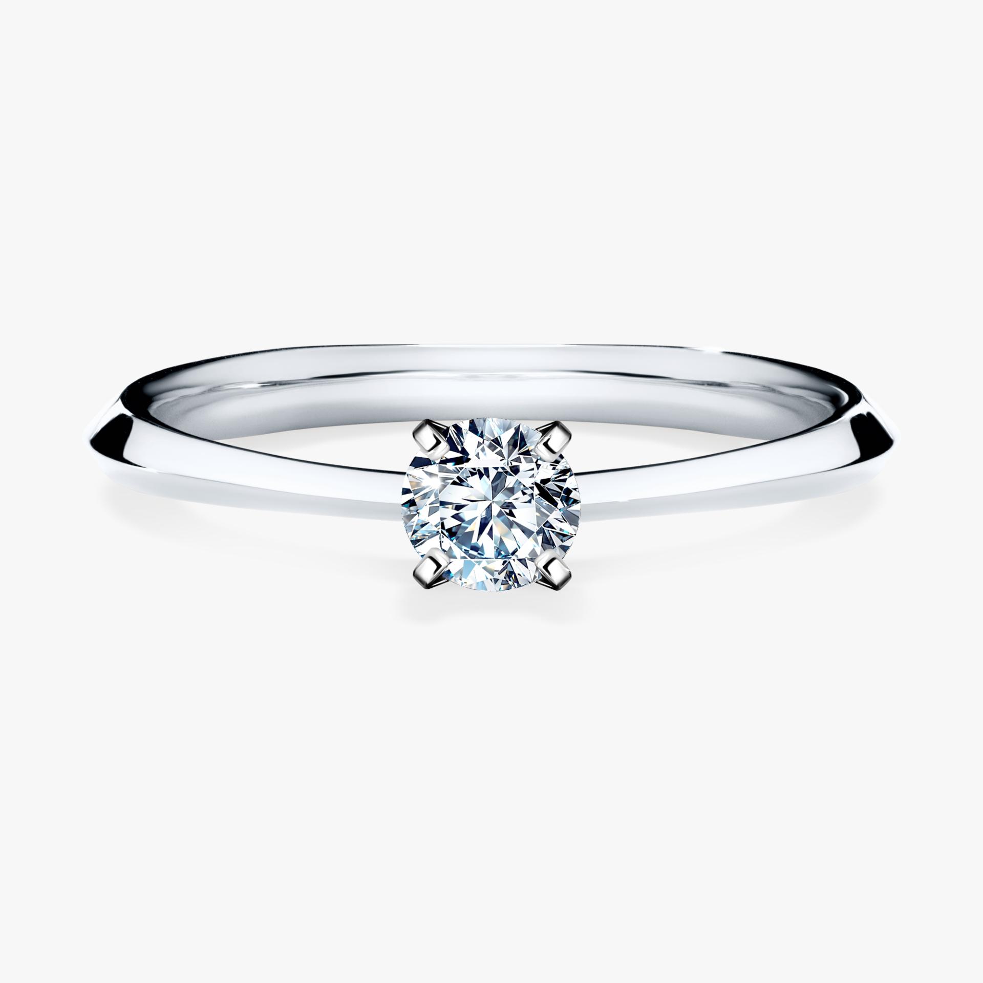 Pierscionek zareczynowy z diamentem 025 CT z bialego zlota my angel 01
