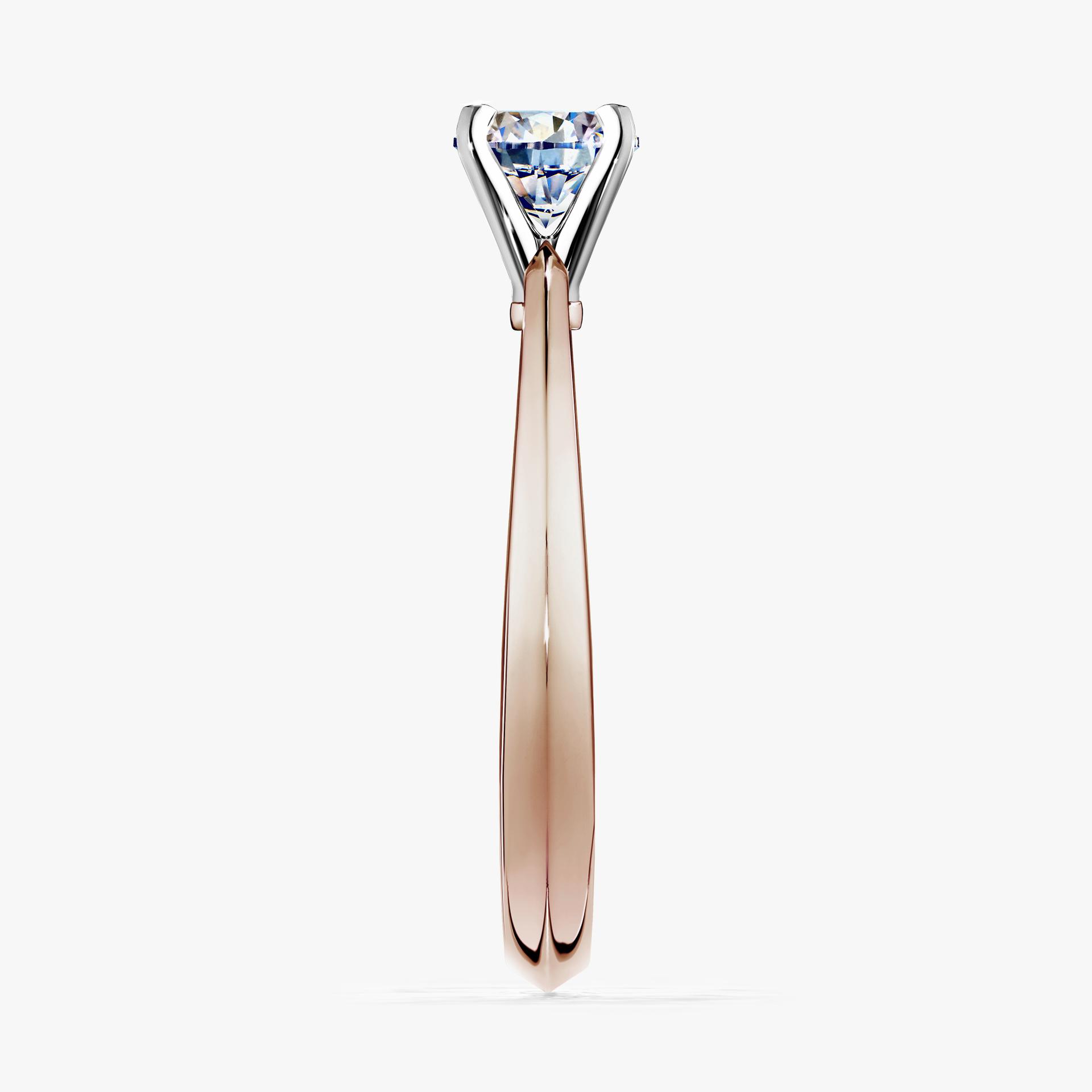 Pierscionek zareczynowy z diamentem 025 CT z rozowego zlota my angel 03