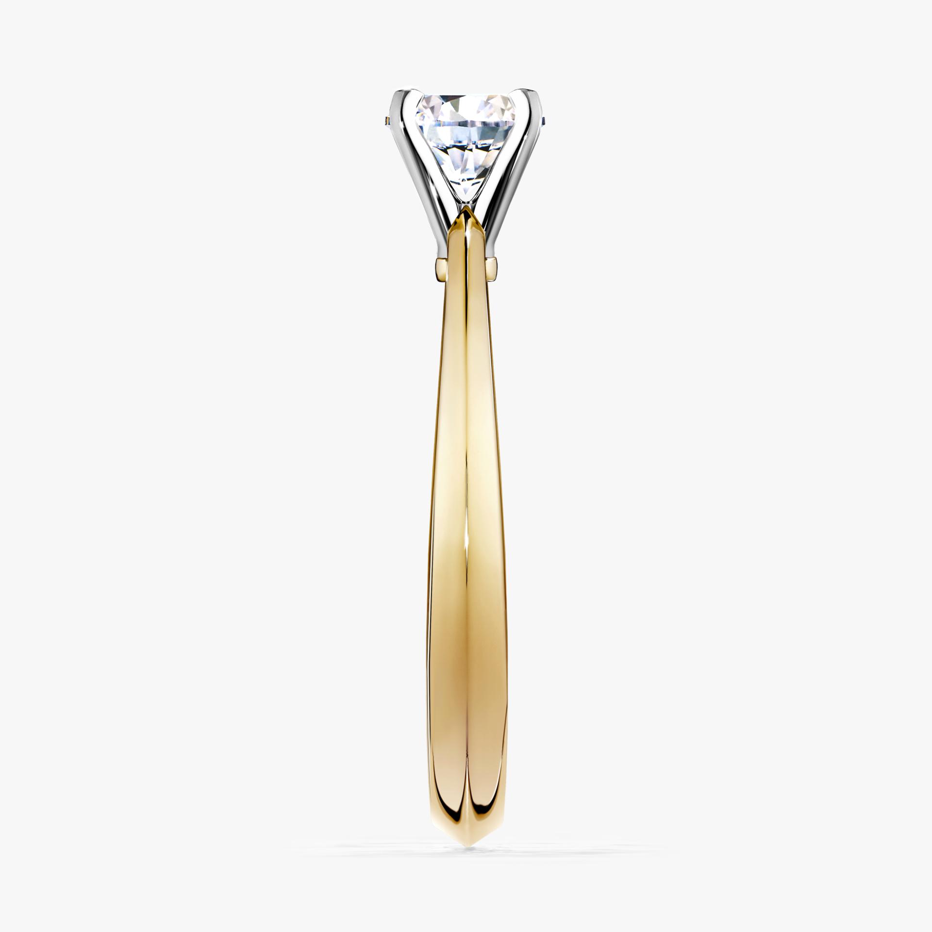 Pierscionek zareczynowy z diamentem 025 CT z zoltego zlota my angel 03
