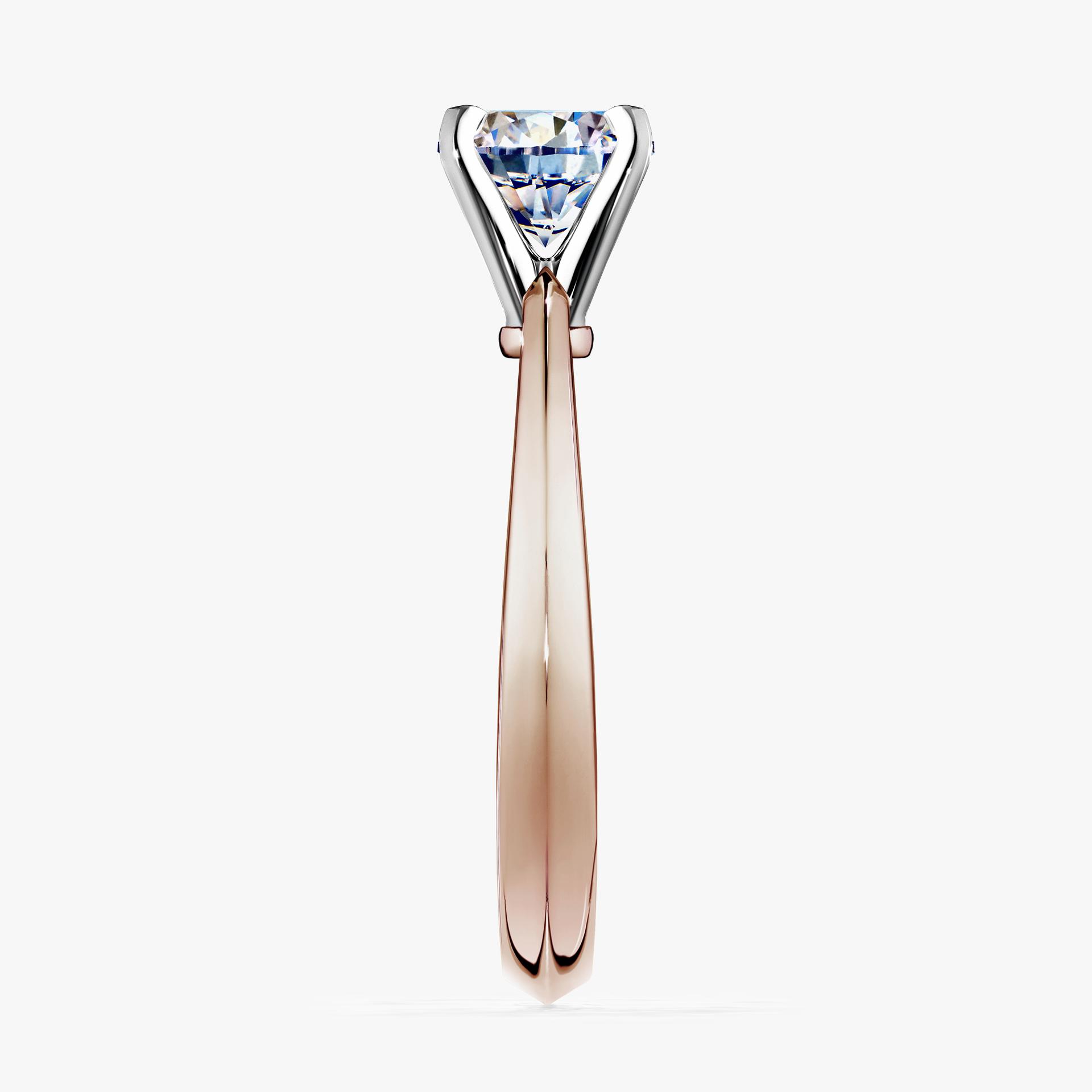 Pierscionek zareczynowy z diamentem 030 CT z rozowego zlota my angel 03