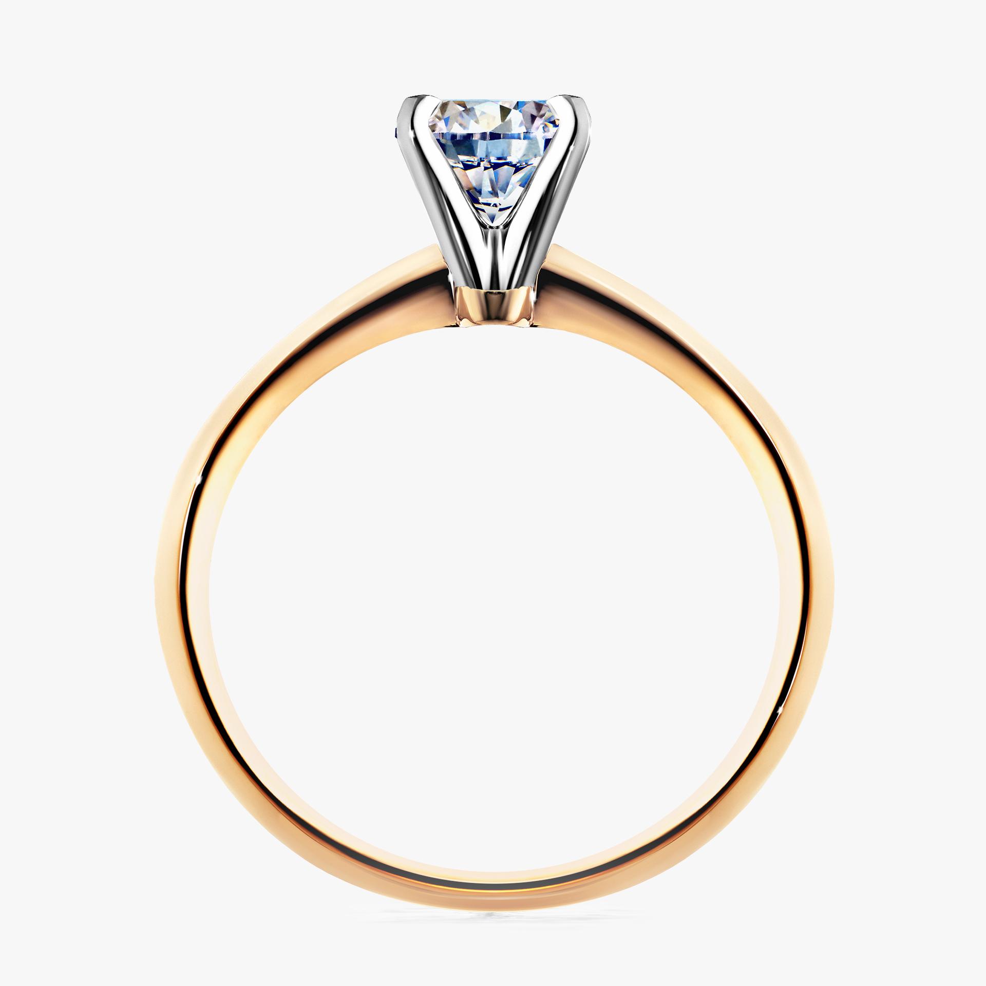 Pierscionek zareczynowy z diamentem 030 CT z zoltego zlota my angel 02