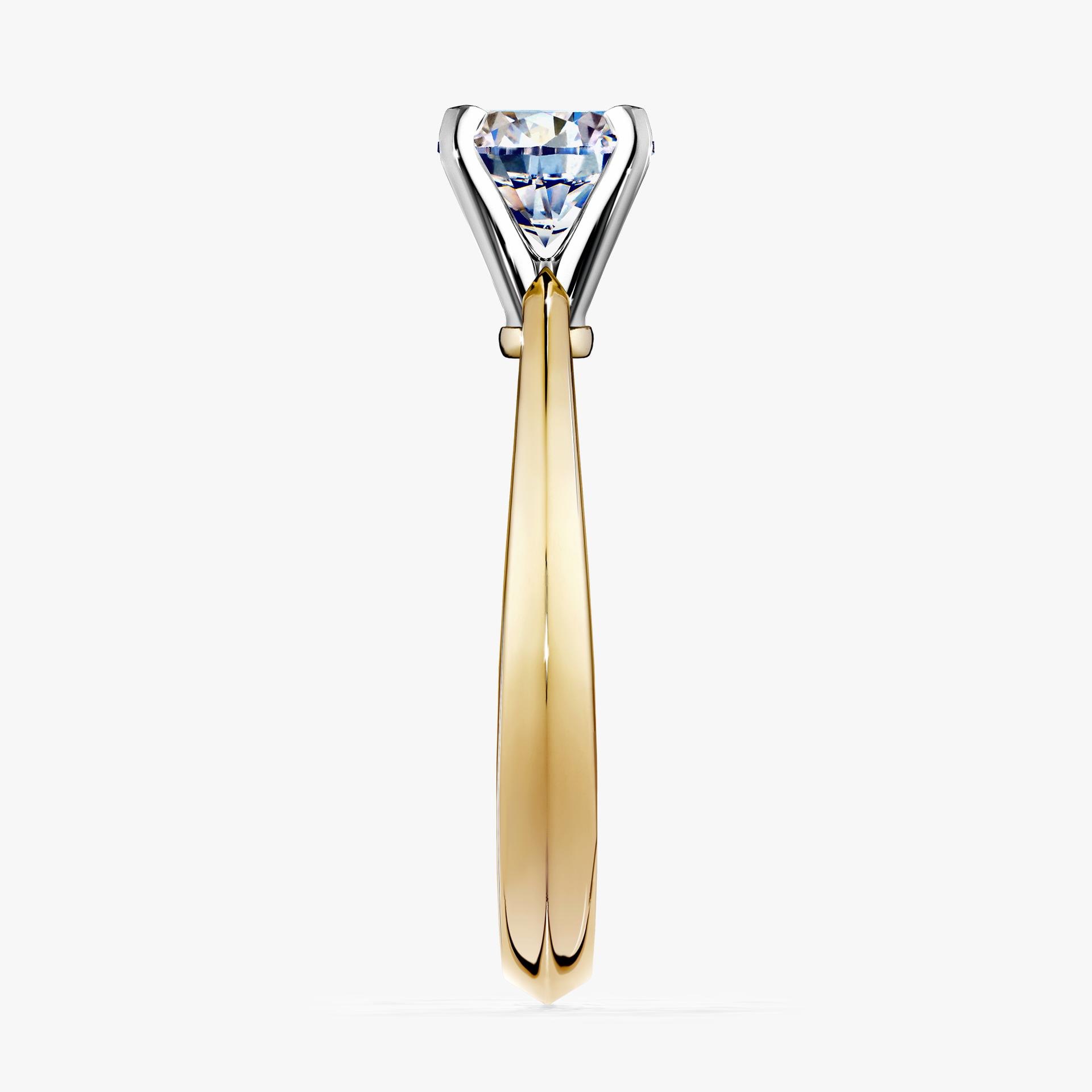 Pierscionek zareczynowy z diamentem 030 CT z zoltego zlota my angel 03