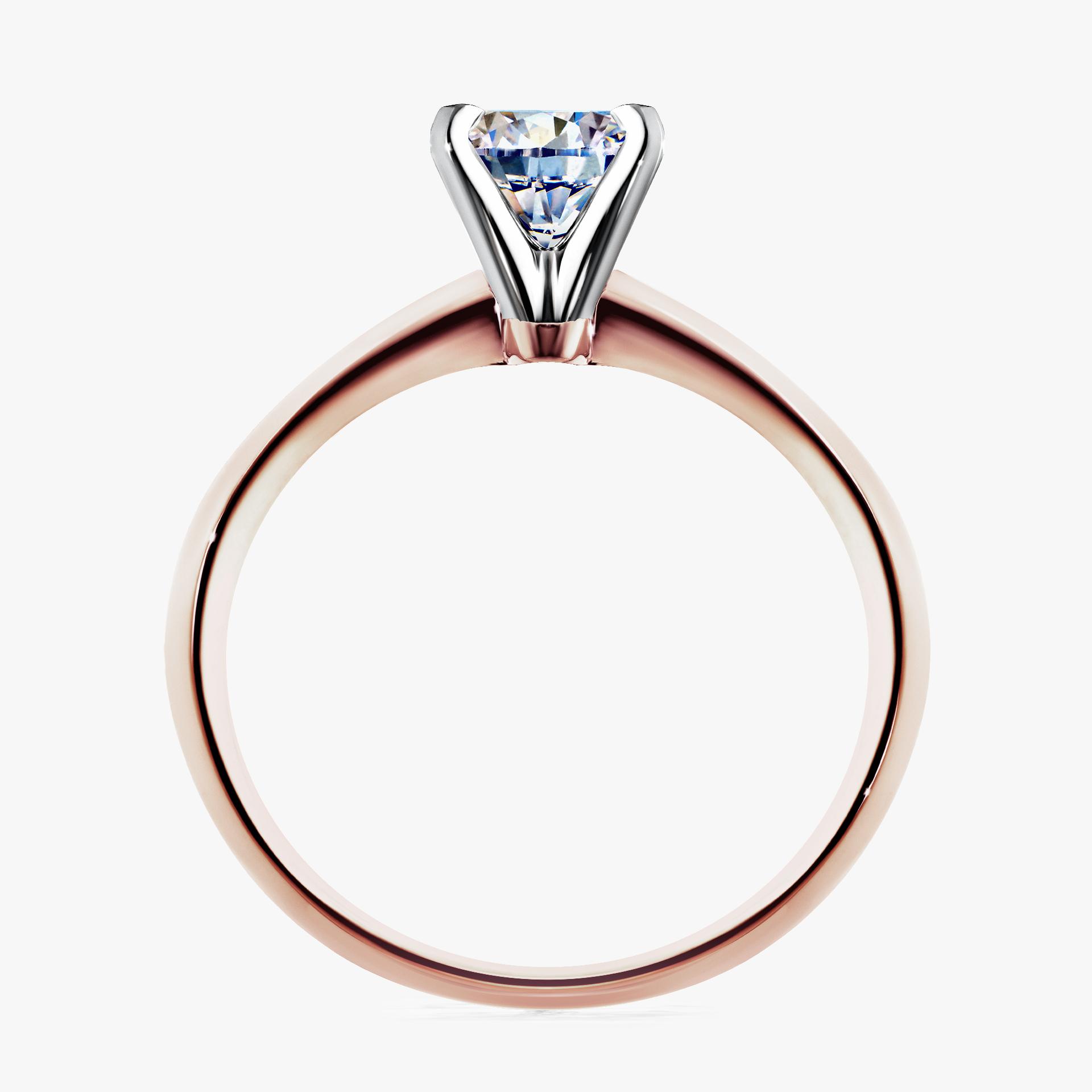 Pierscionek zareczynowy z diamentem 050 CT z rozowego zlota my angel 02