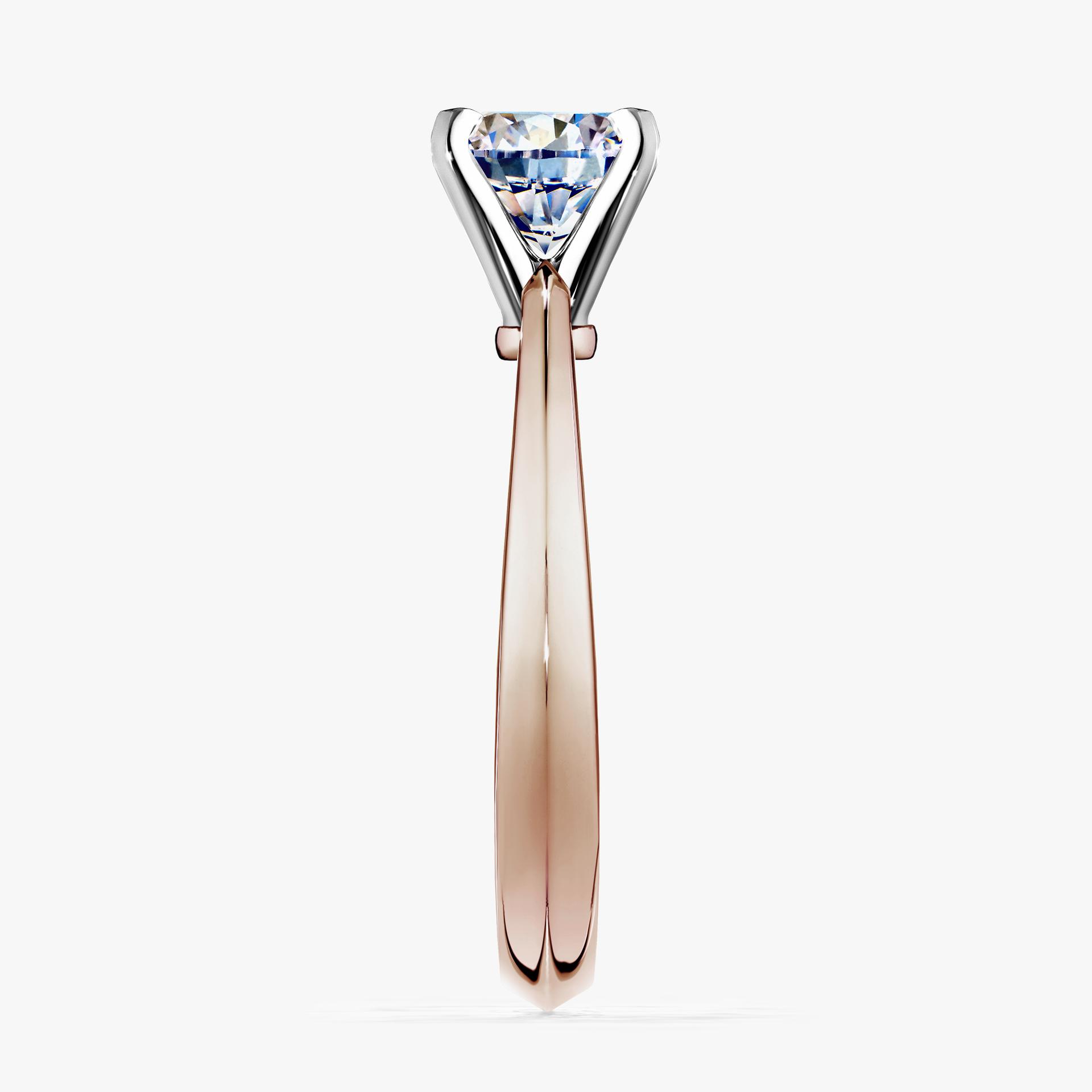 Pierscionek zareczynowy z diamentem 050 CT z rozowego zlota my angel 03