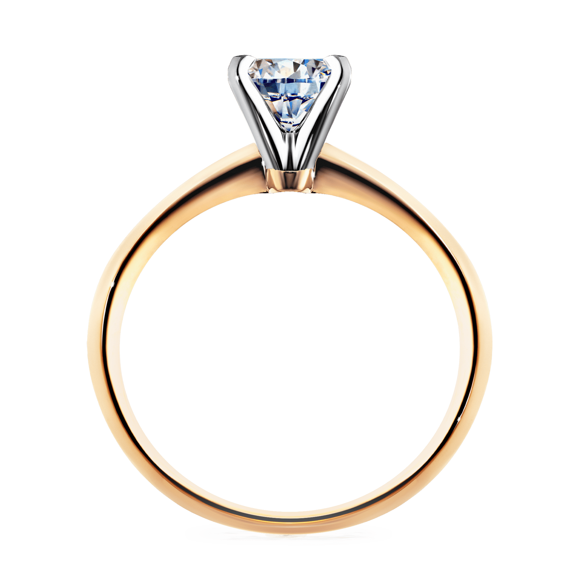 Pierścionek zaręczynowy My Angel z żółtego złota z diamentem naturalnym 0,50ct