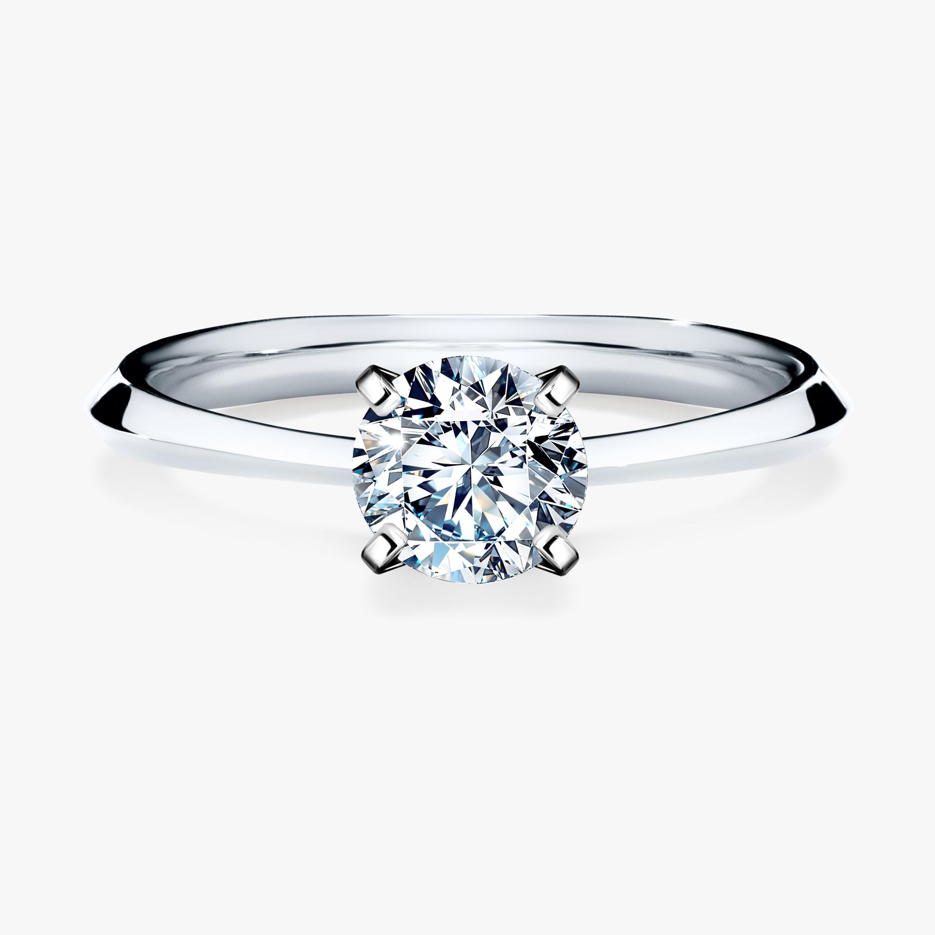 Pierscionek zareczynowy z diamentem 080 CT z bialego zlota my angel 01