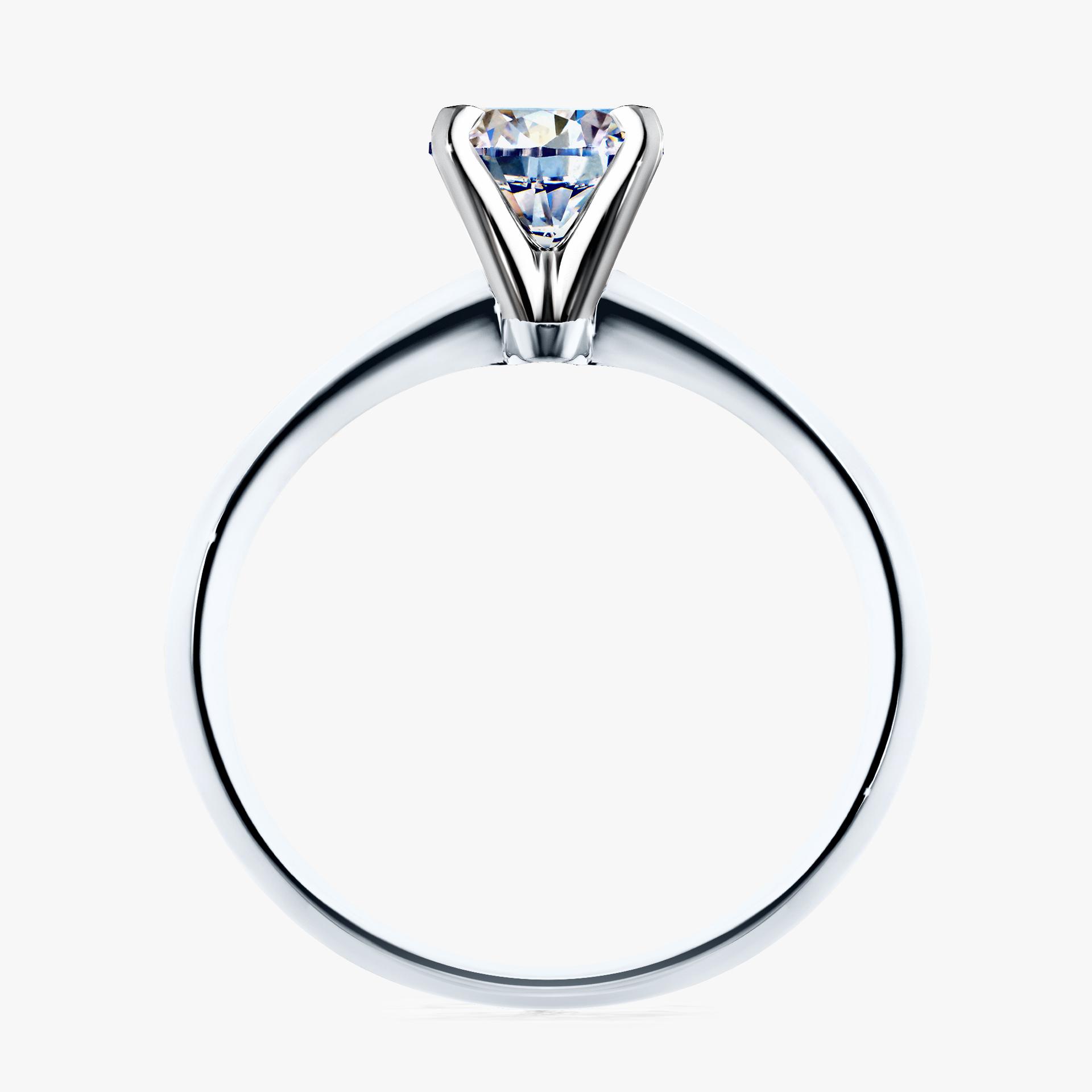 Pierscionek zareczynowy z diamentem 080 CT z bialego zlota my angel 02