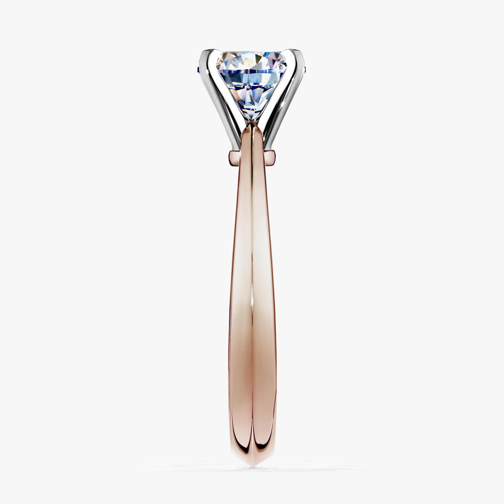 Pierscionek zareczynowy z diamentem 080 CT z rozowego zlota my angel 03