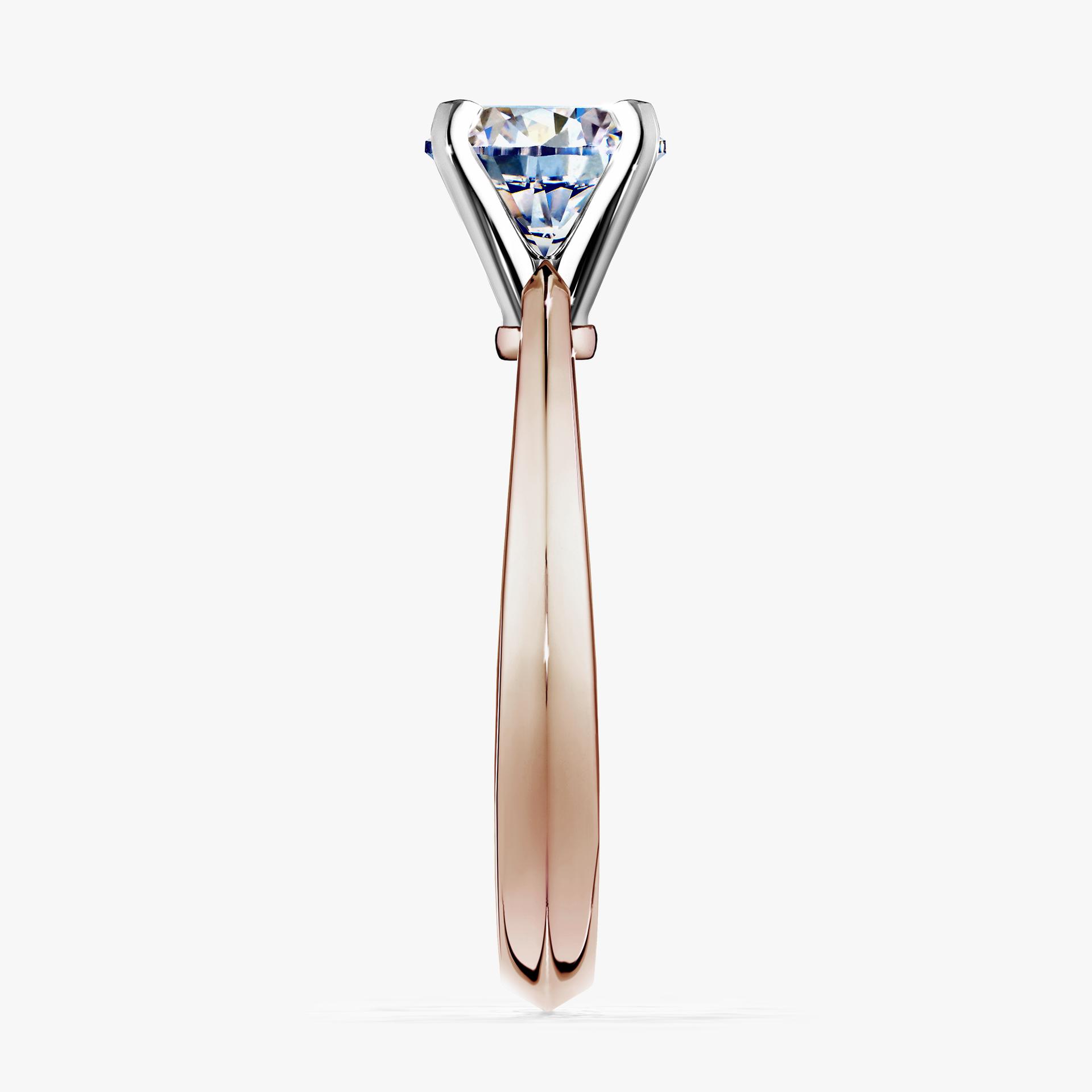 Pierscionek zareczynowy z diamentem 100 CT z rozowego zlota my angel 03
