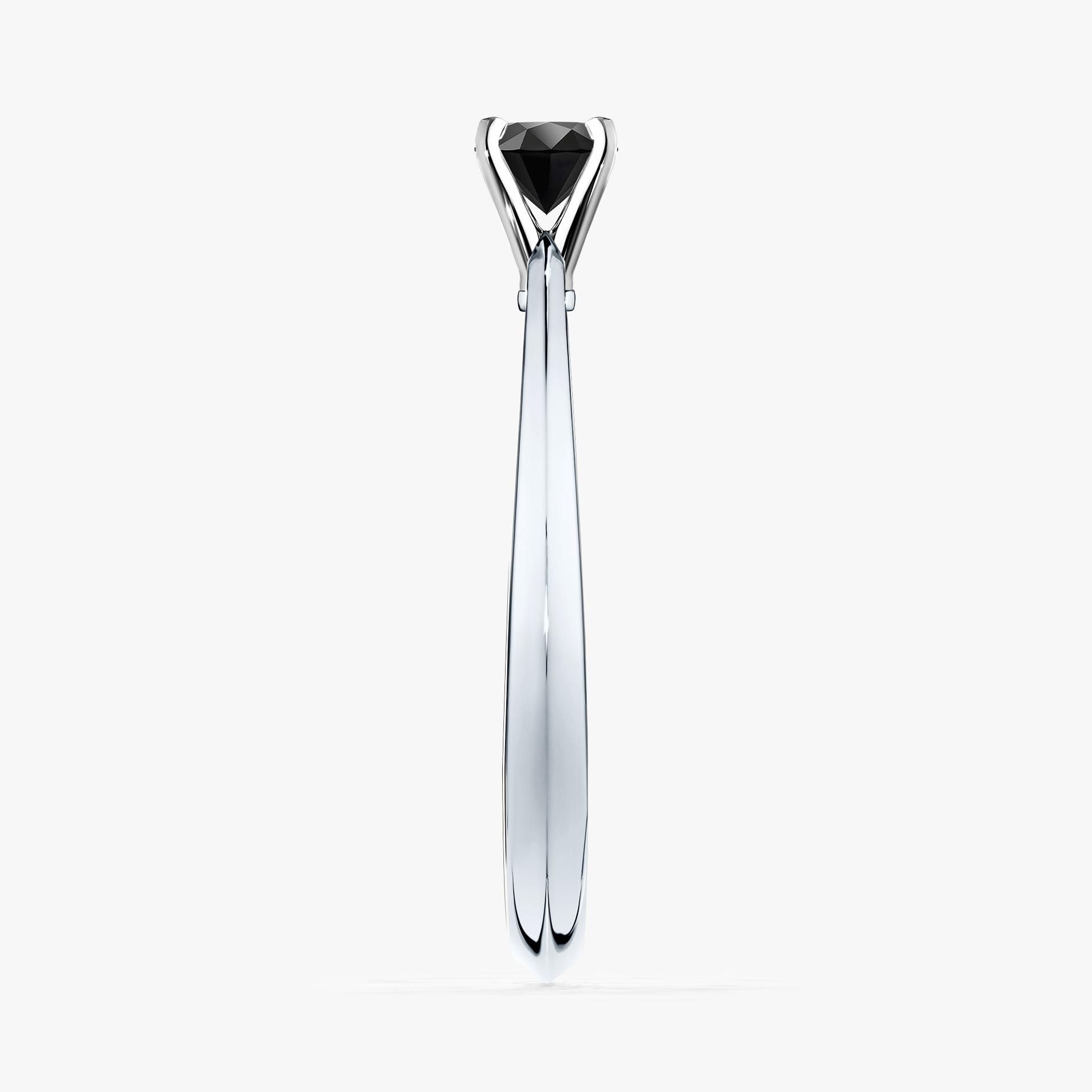 Pierscionek zareczynowy z diamentem czarny 010 CT z bialego zlota my angel 03