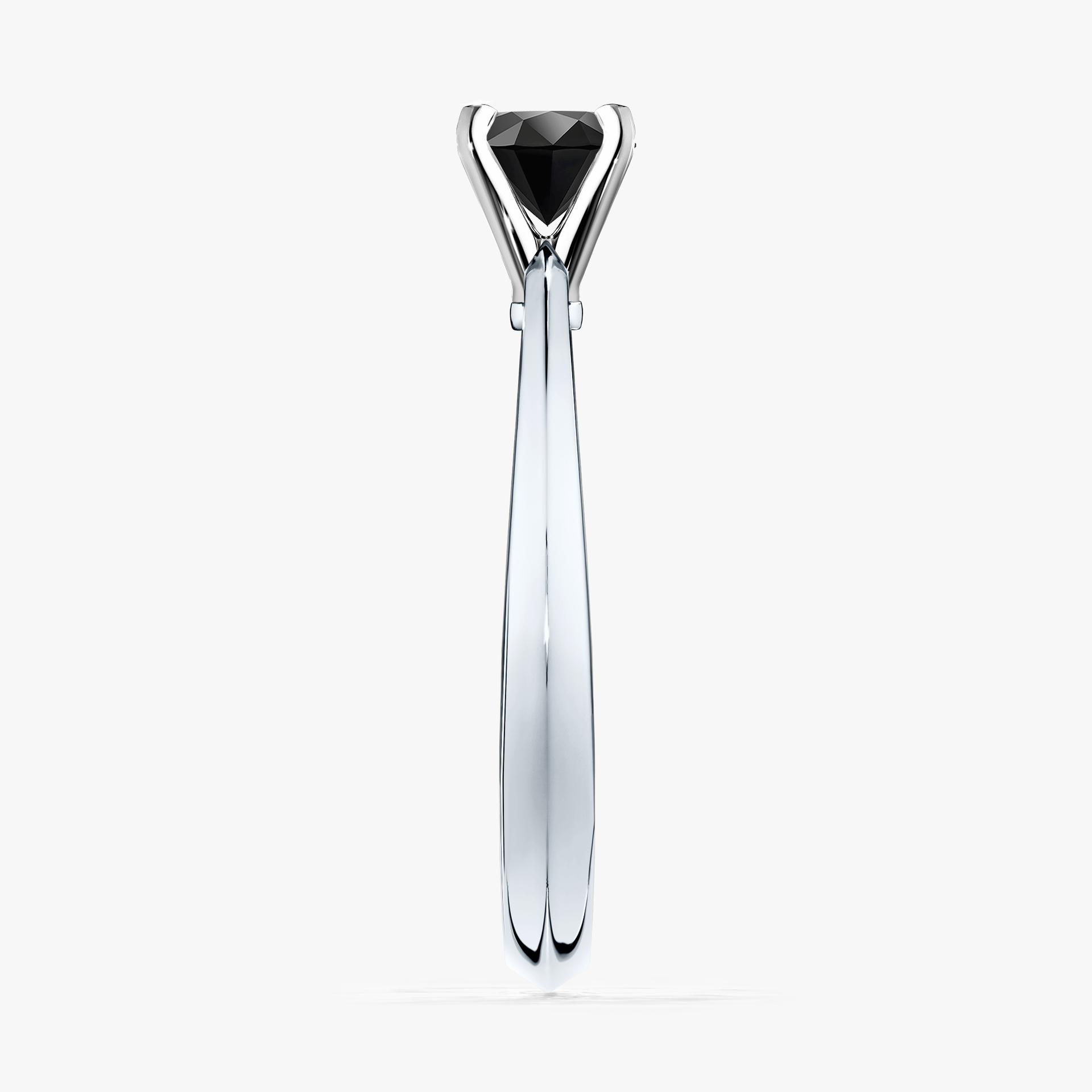 Pierscionek zareczynowy z diamentem czarny 025 CT z bialego zlota my angel 03