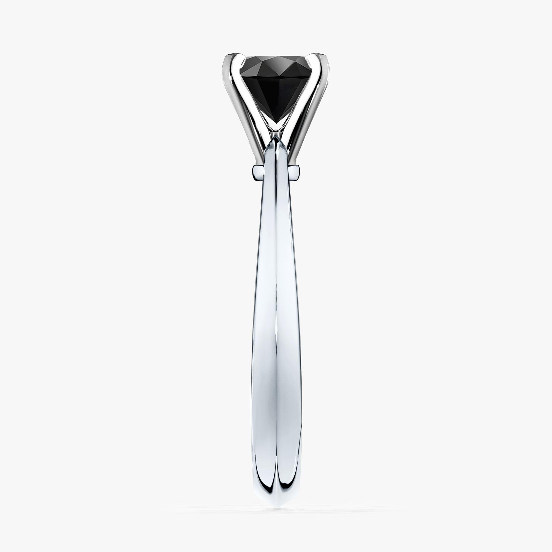 Pierscionek zareczynowy z diamentem czarny 030 CT z bialego zlota my angel 03