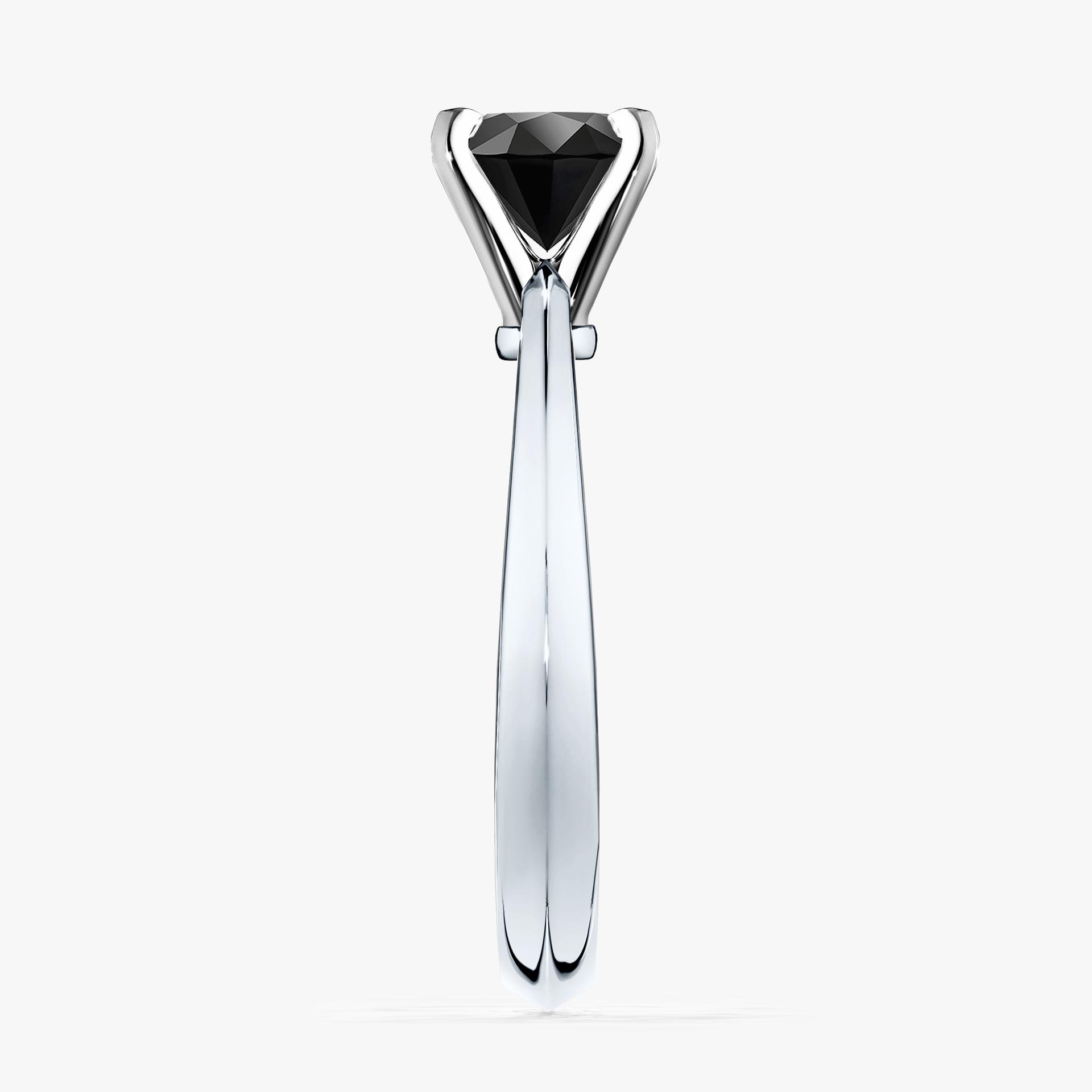 Pierscionek zareczynowy z diamentem czarny 050 CT z bialego zlota my angel 03