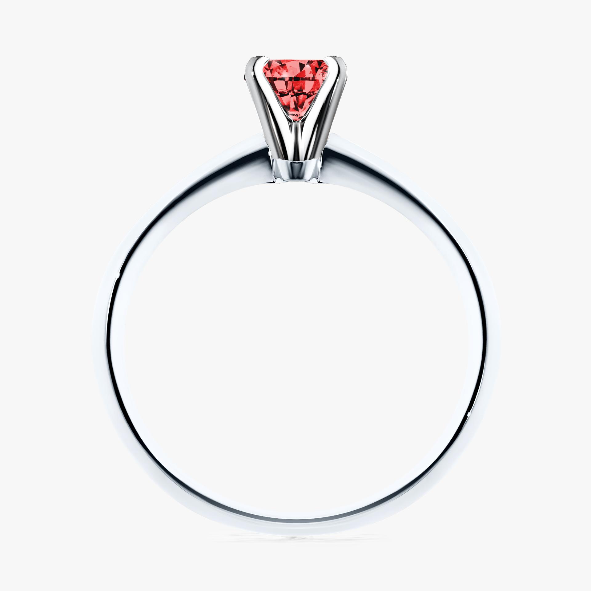 Pierscionek zareczynowy z diamentem czerwony 025 CT z bialego zlota my angel 02