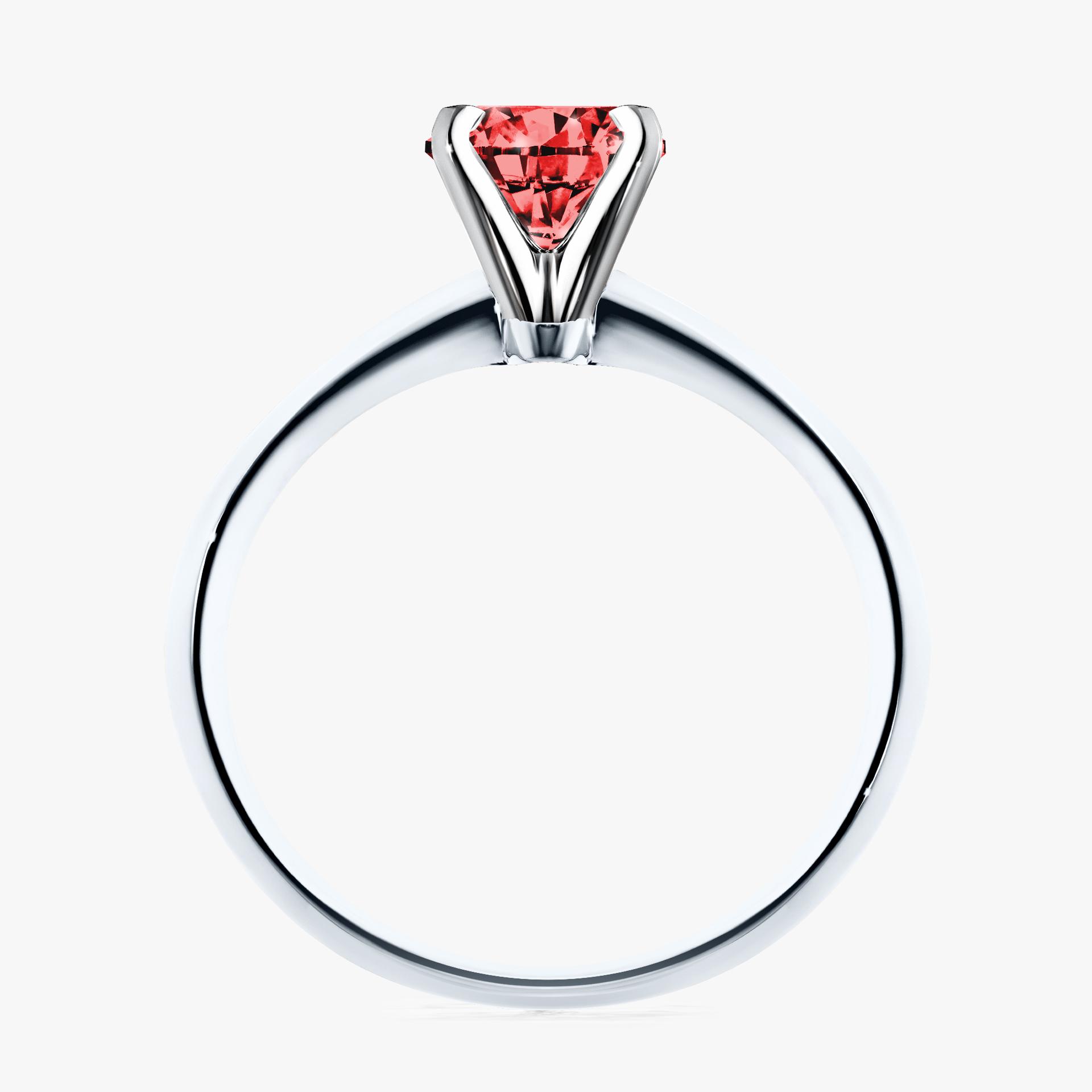 Pierścionek zaręczynowy My Angel z białego złota z czerwonym diamentem 1,00ct