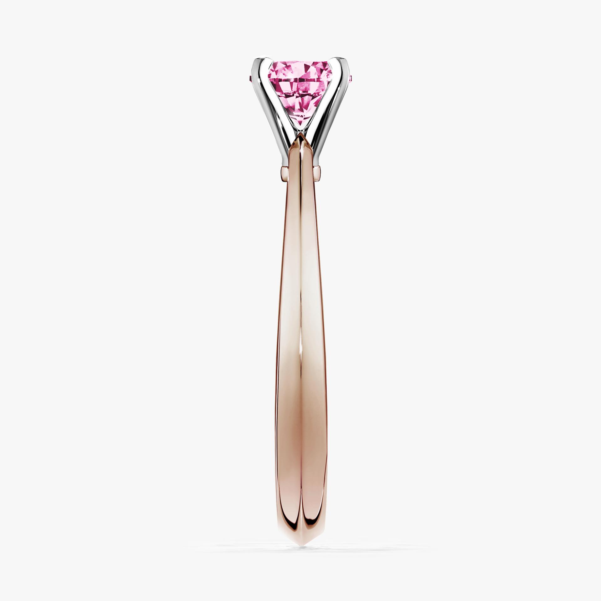 Pierscionek zareczynowy z diamentem rozowy 025 CT z rozowego zlota my angel 03
