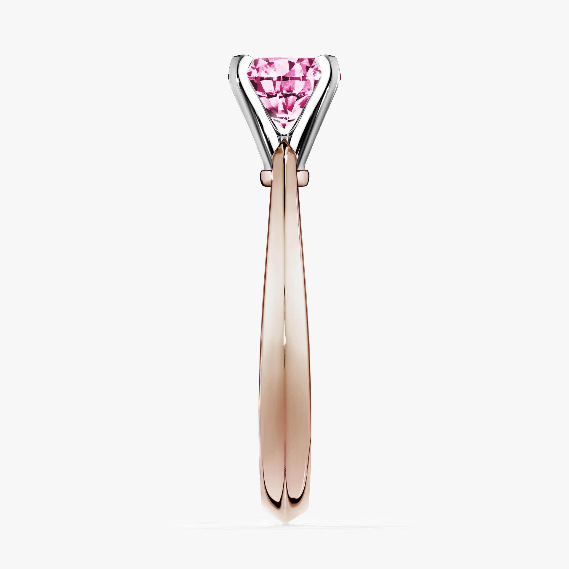 Pierscionek zareczynowy z diamentem rozowy 030 CT z rozowego zlota my angel 03