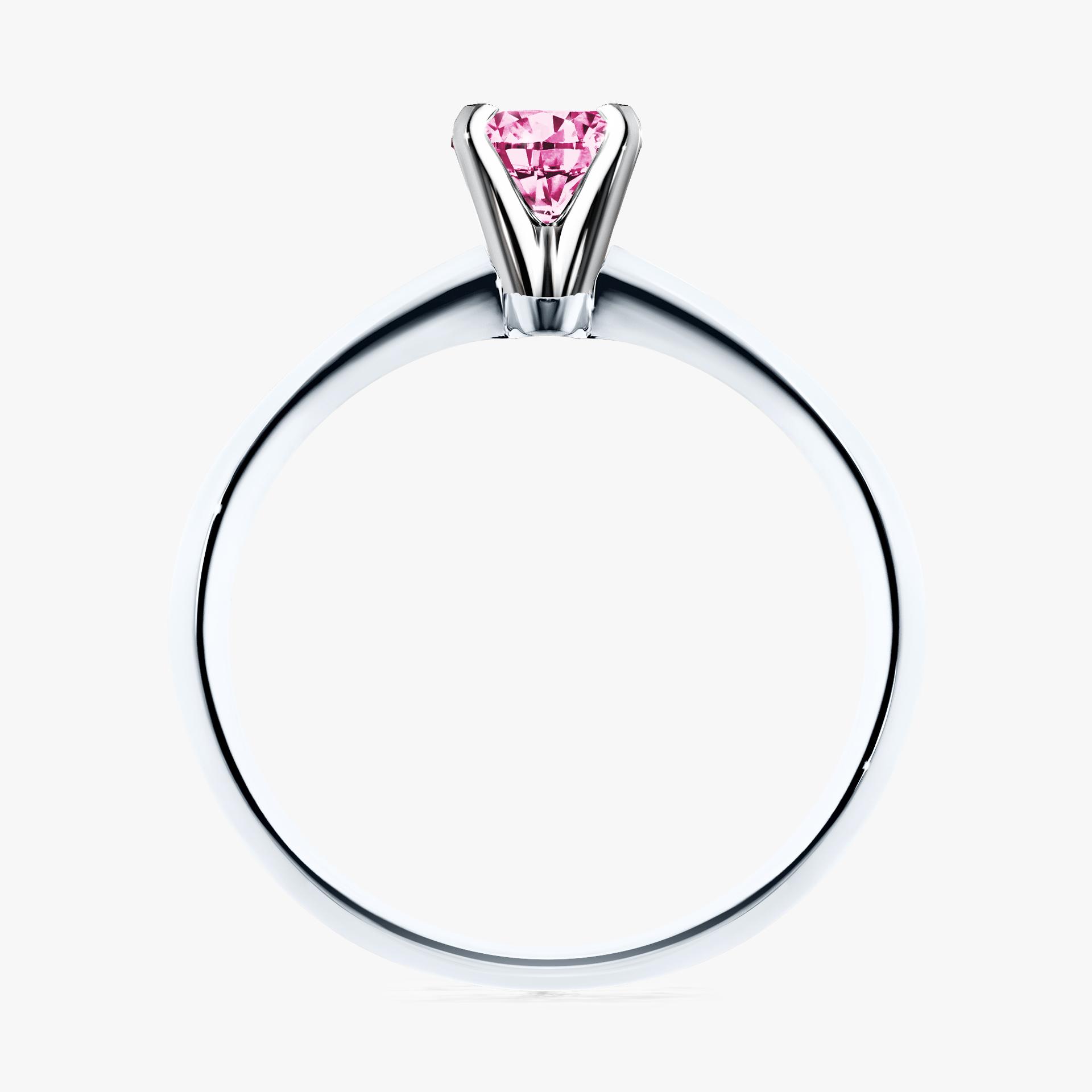 Pierscionek zareczynowy z diamentem rozowym 025 CT z bialego zlota my angel 02