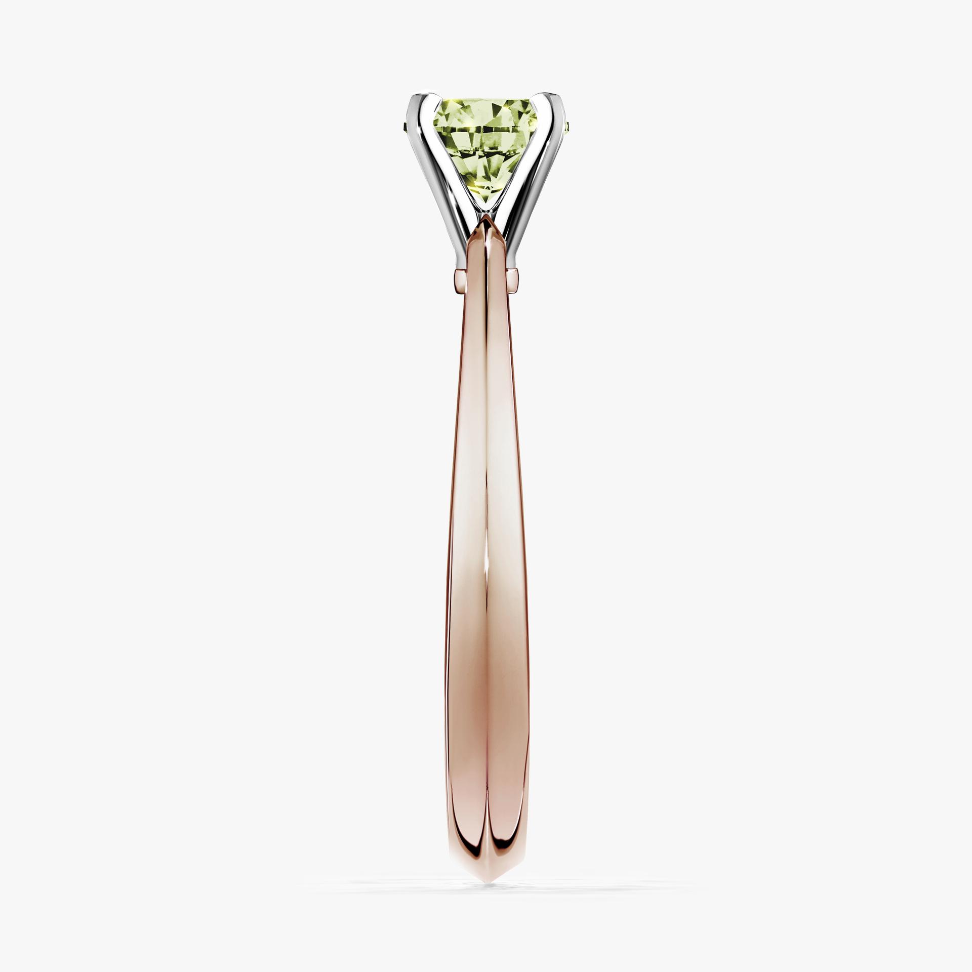 Pierscionek zareczynowy z diamentem zielony_jasny 025 CT z rozowego zlota my angel 03