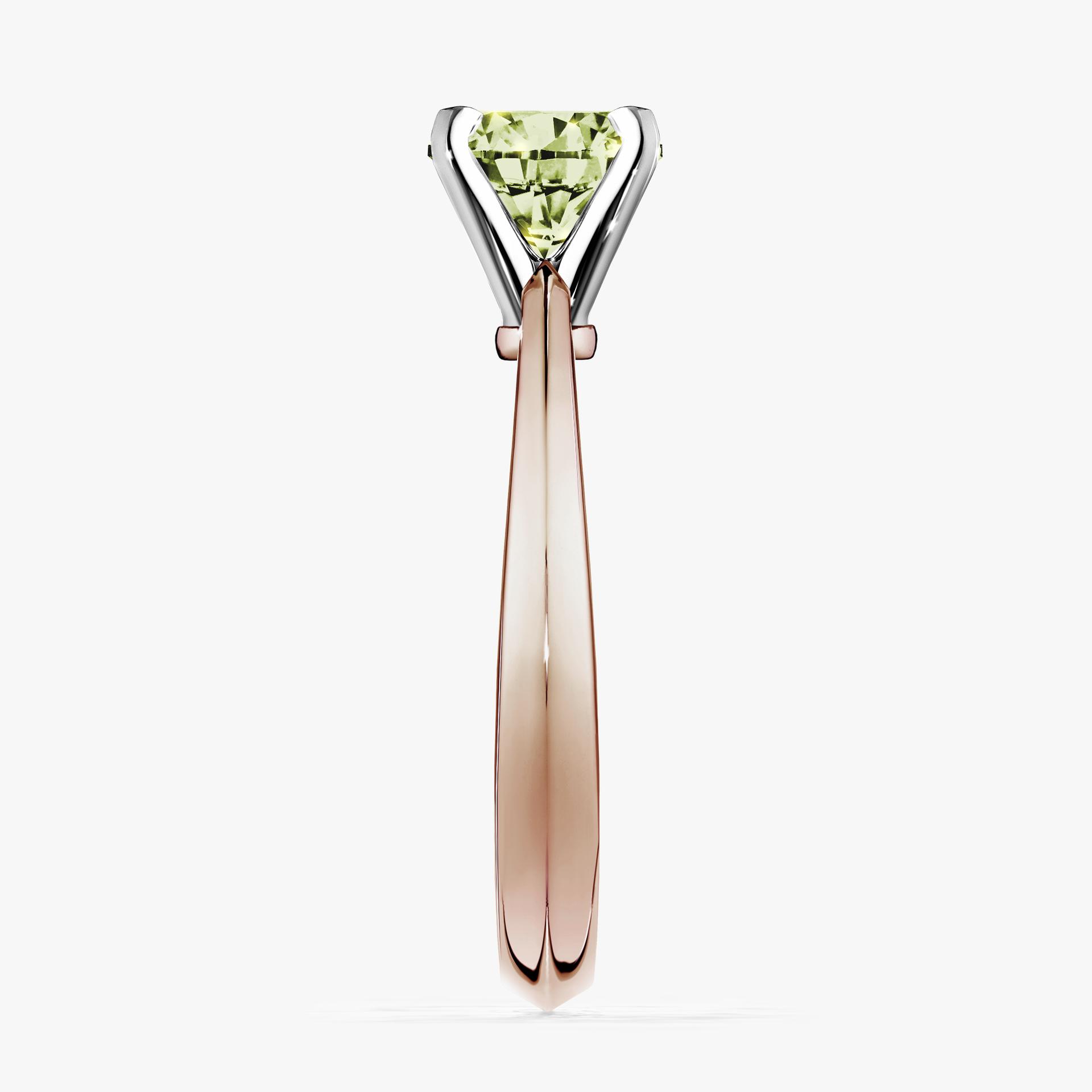 Pierscionek zareczynowy z diamentem zielony_jasny 080 CT z rozowego zlota my angel 03