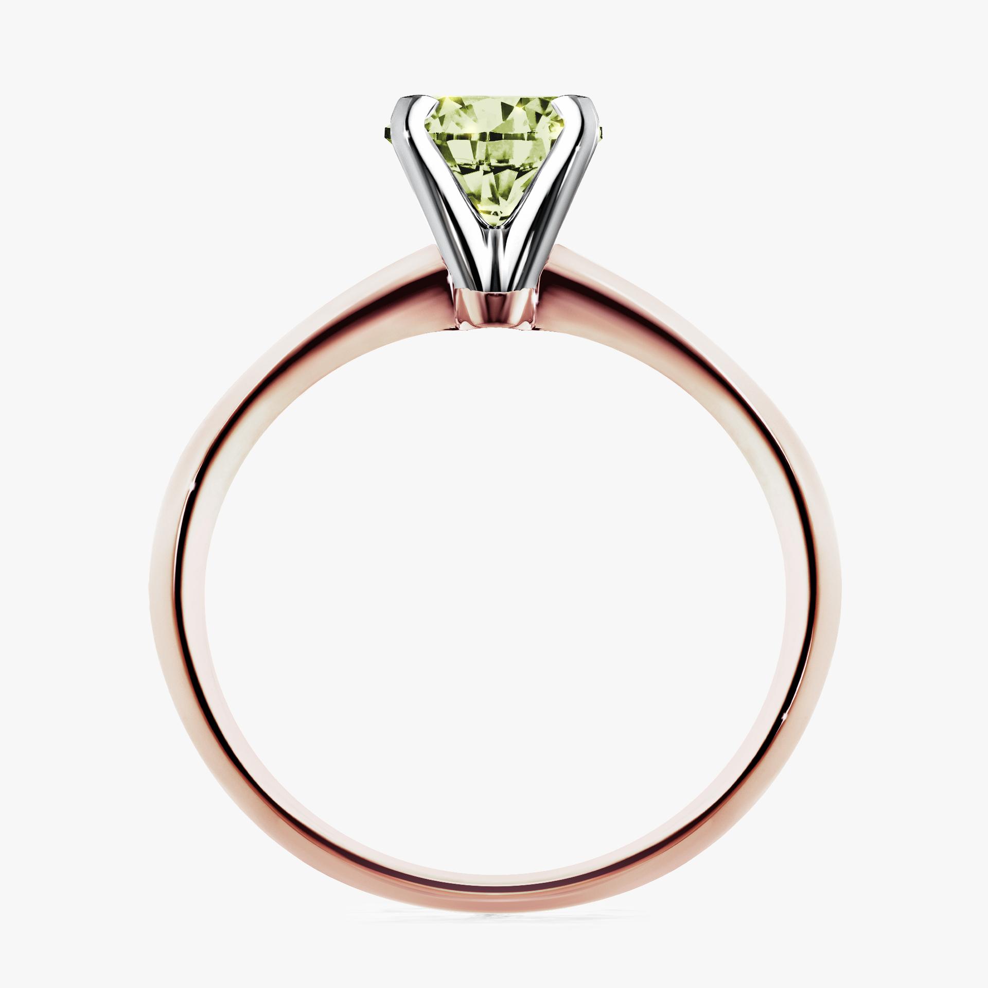 Pierscionek zareczynowy z diamentem zielony_jasny 100 CT z rozowego zlota my angel 02