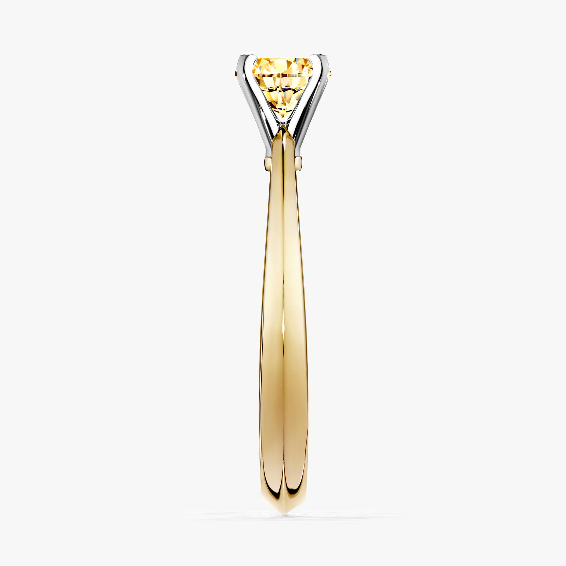 Pierścionek zaręczynowy My Angel z żółtego złota z żółtym diamentem 0,25ct