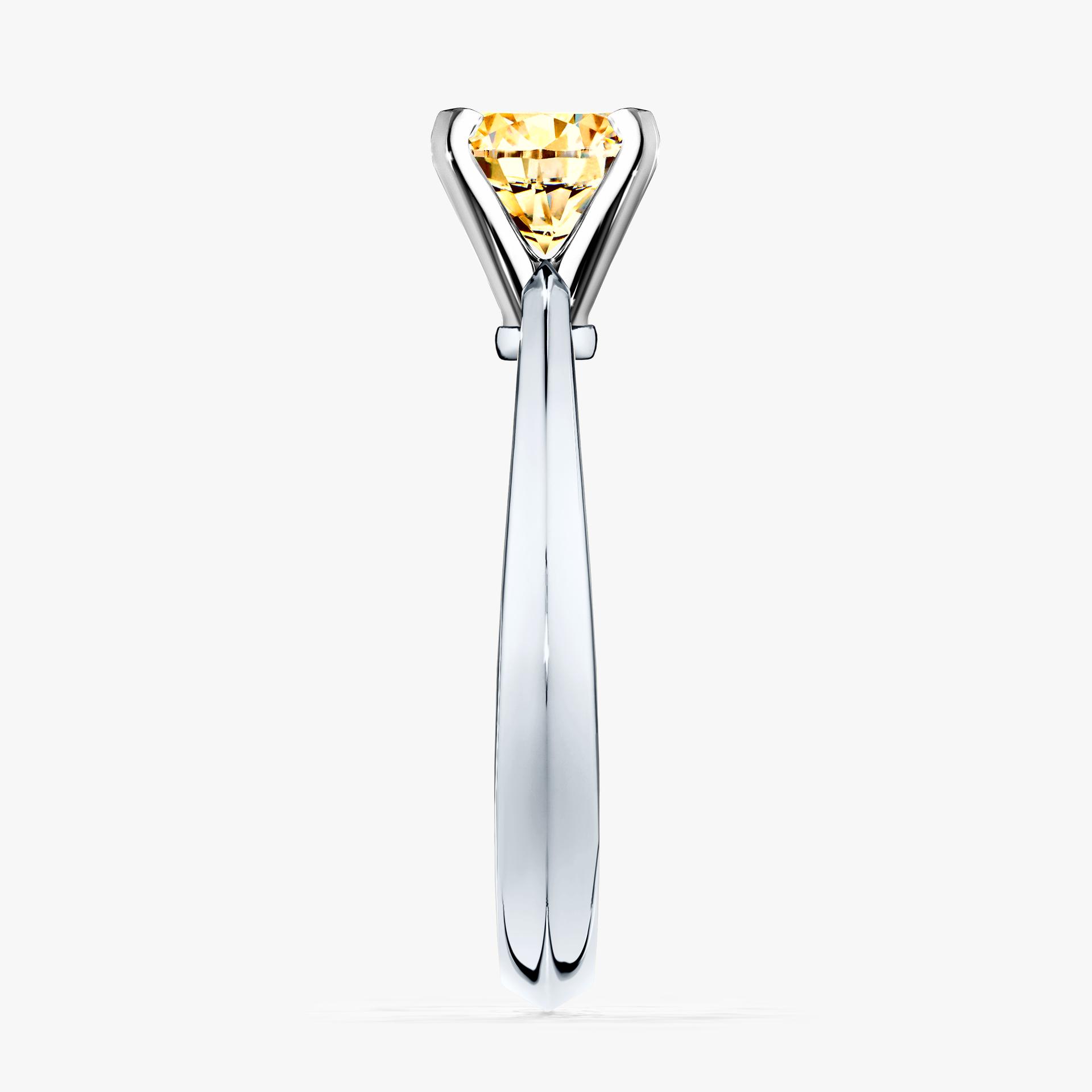 Pierscionek zareczynowy z diamentem zolty 050 CT z bialego zlota my angel 03