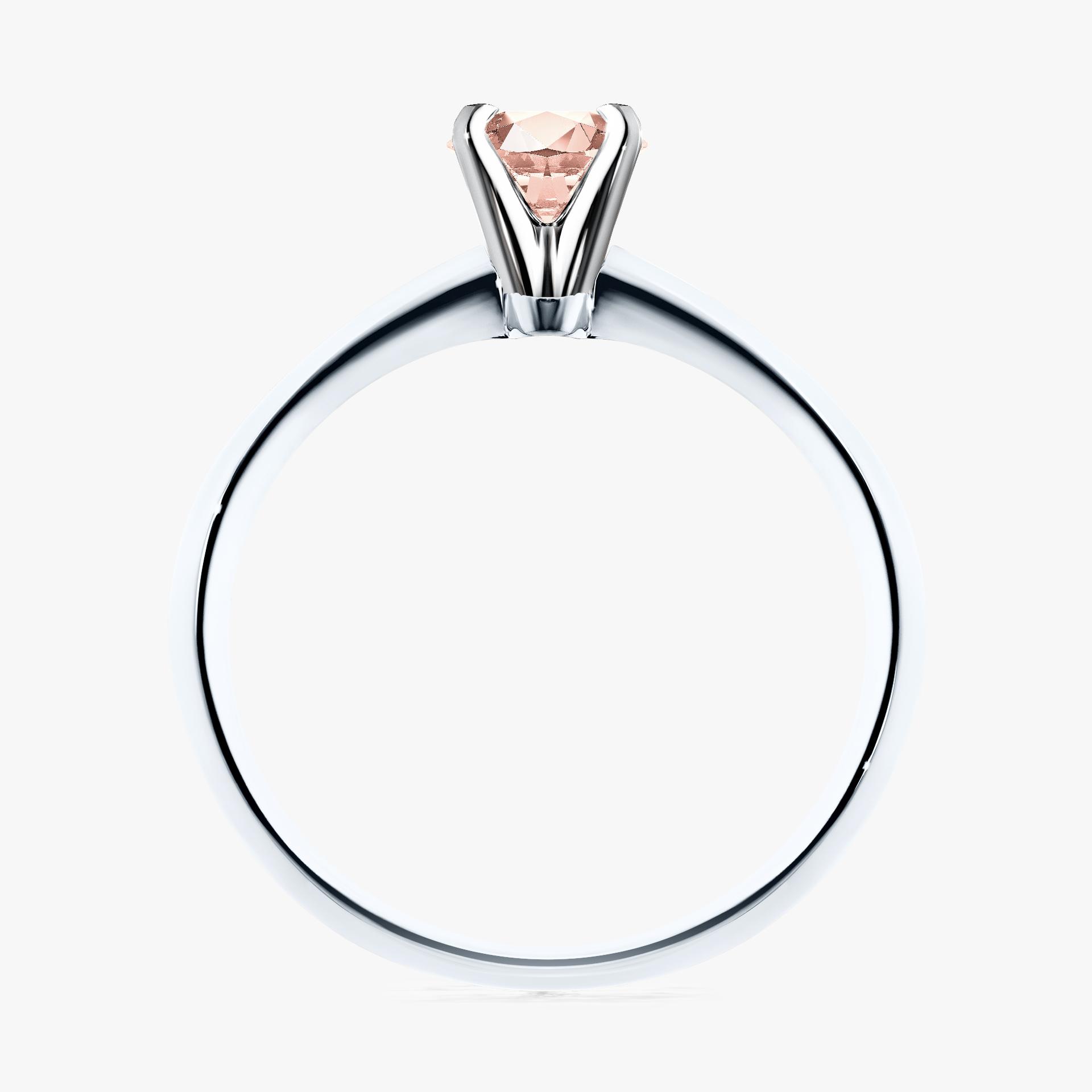 Pierscionek zareczynowy z morganitem 025 CT z bialego zlota my angel 02