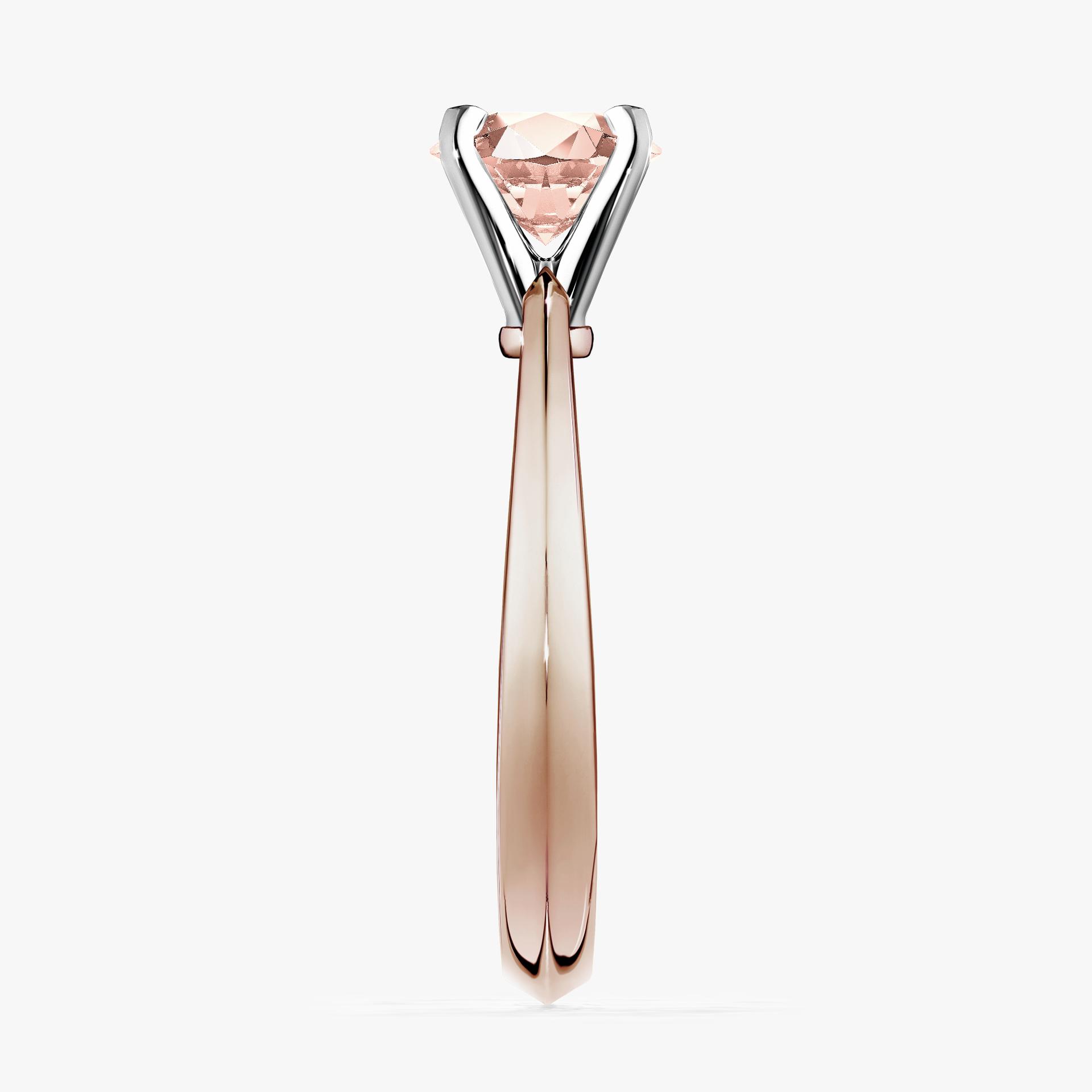 Pierscionek zareczynowy z morganitem 030 CT z rozowego zlota my angel 03