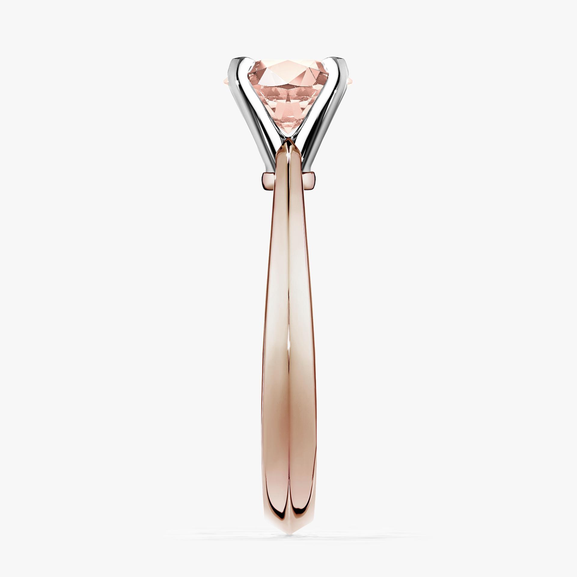 Pierscionek zareczynowy z morganitem 050 CT z rozowego zlota my angel 03
