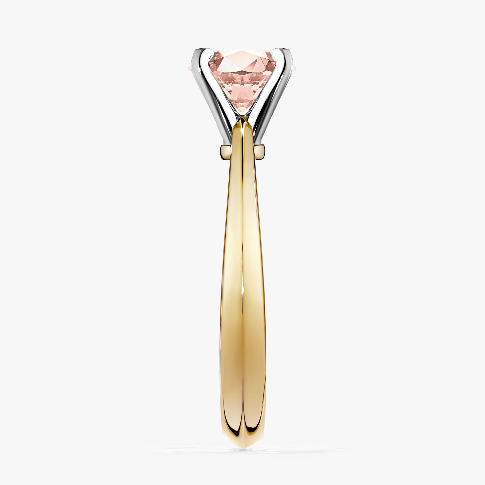 Pierscionek zareczynowy z morganitem 050 CT z zoltego zlota my angel 03