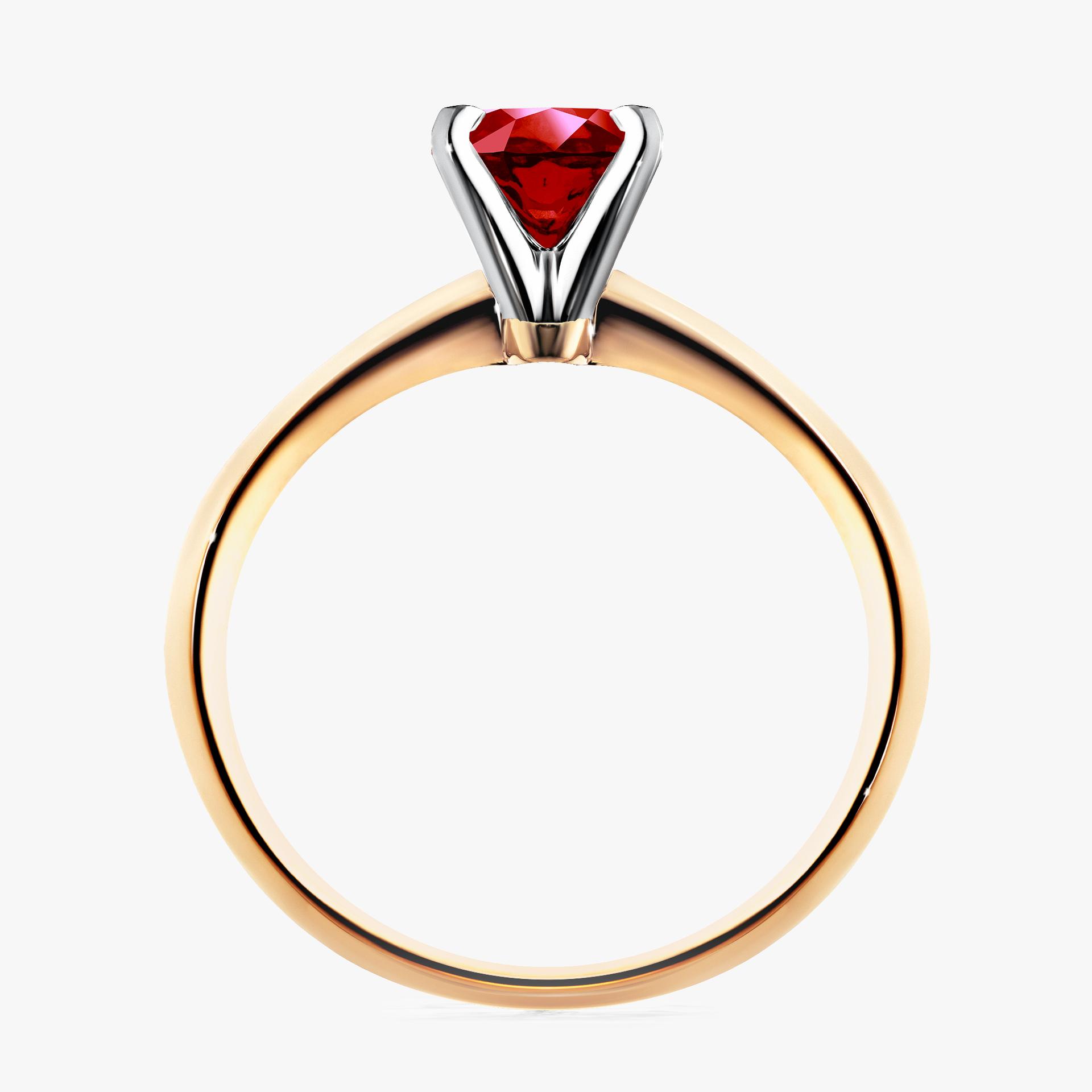 Pierścionek zaręczynowy My Angel z żółtego złota z rubinem 0,80ct