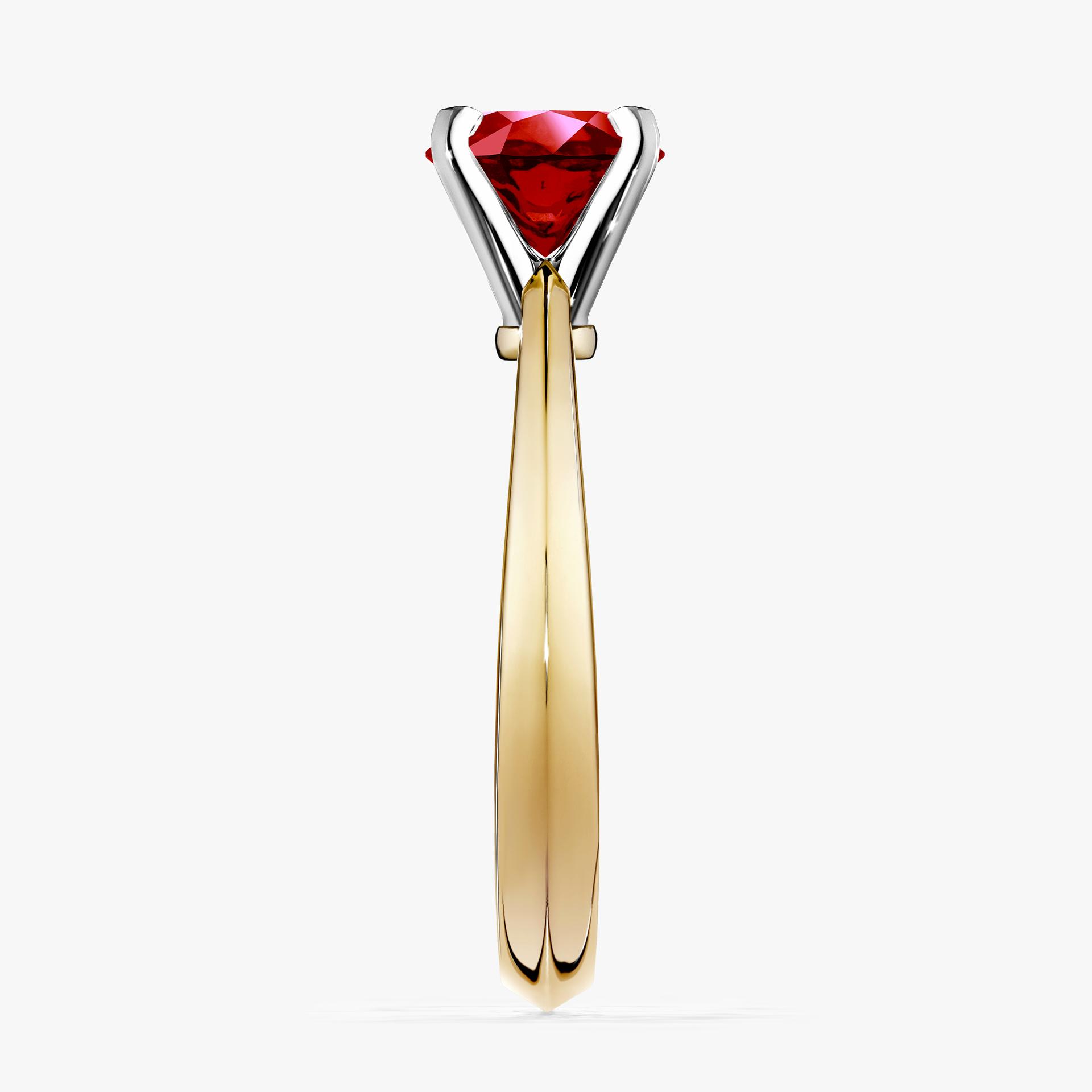 Pierścionek zaręczynowy My Angel z żółtego złota z rubinem 0,80ct