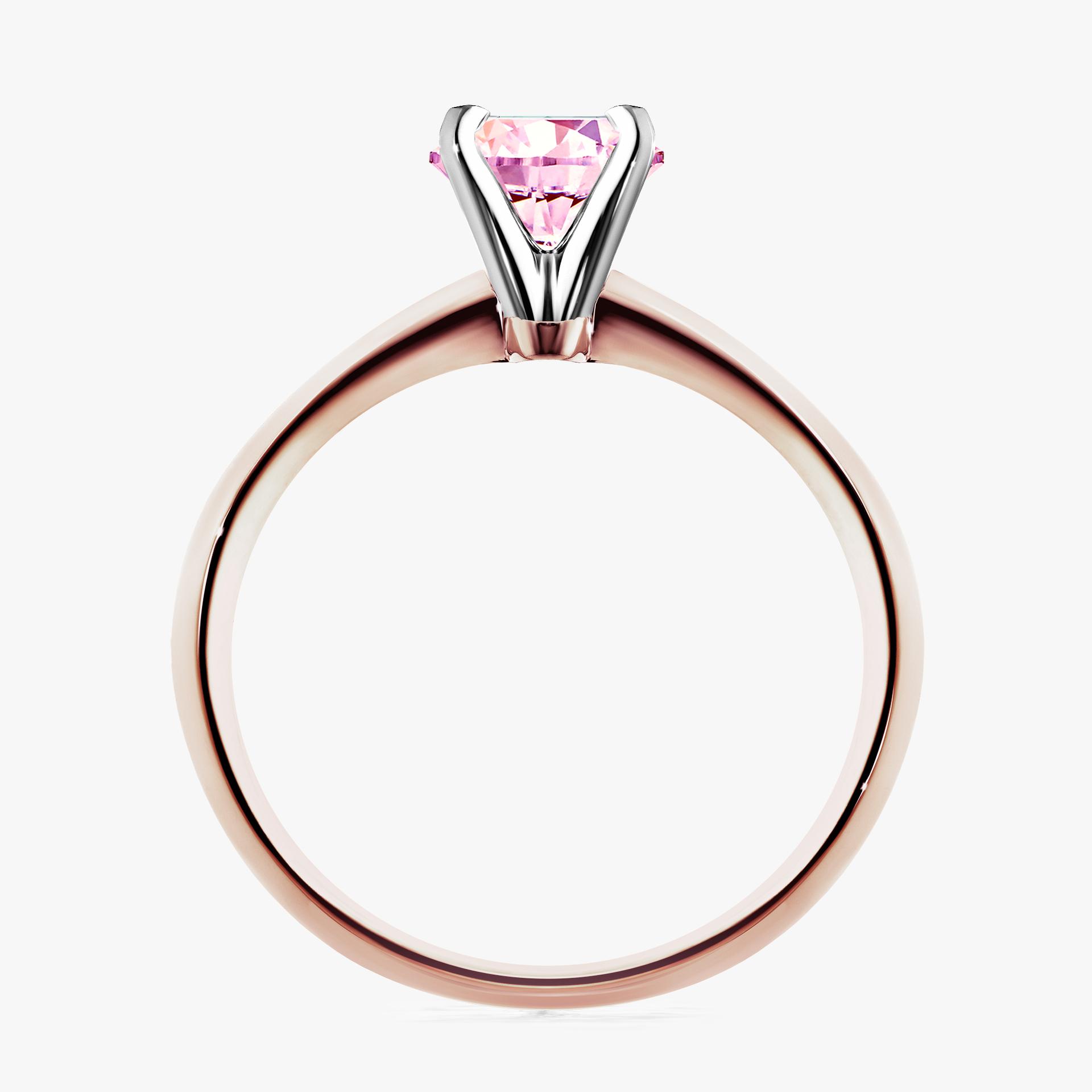 Pierscionek zareczynowy z szafirem rozowym 030 CT z rozowego zlota my angel 02